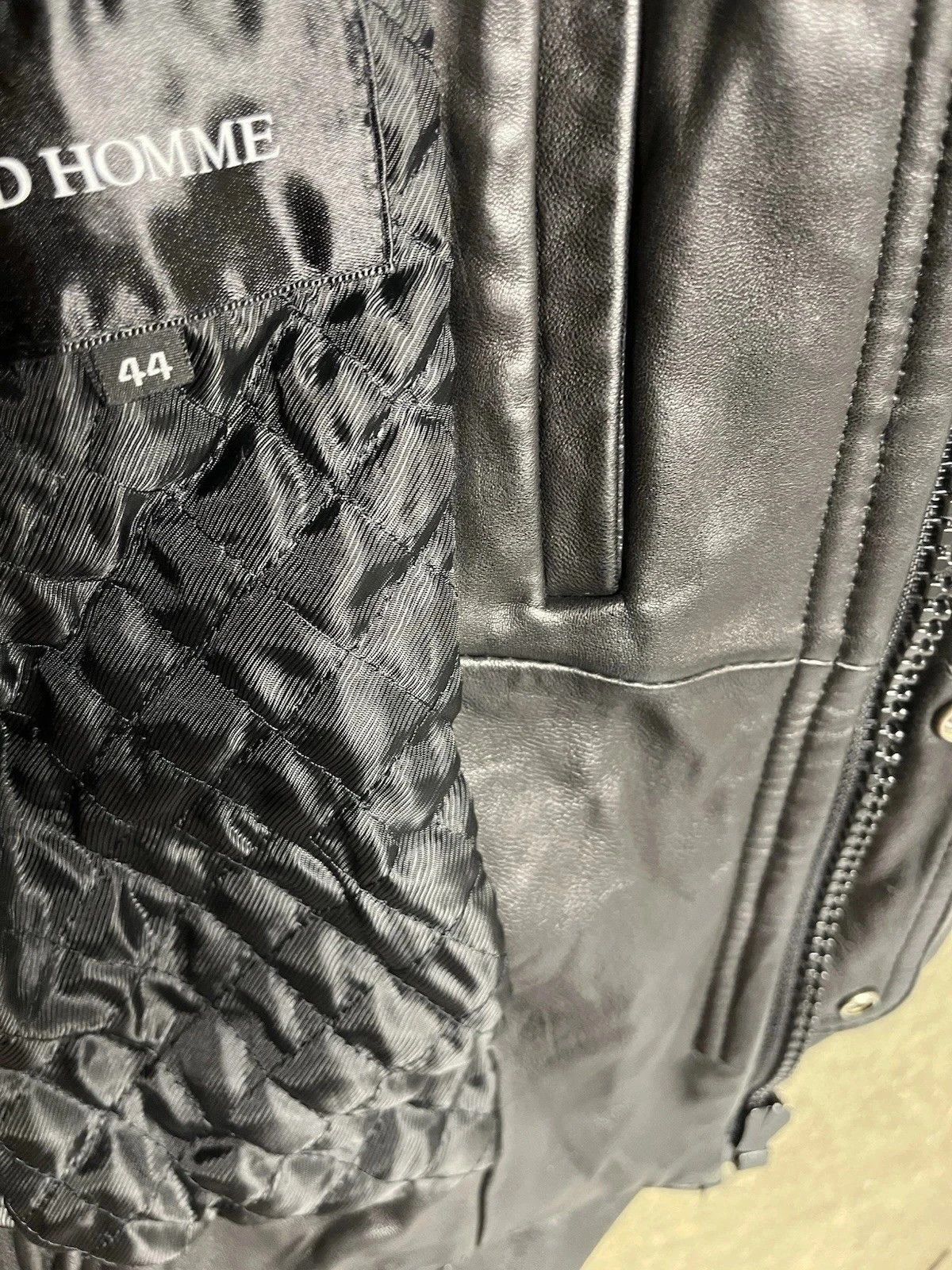 Vintage Stud Homme Hedi L Zip Leather Jacket Japan Repro 44 Size US S / EU 44-46 / 1 - 6 Thumbnail