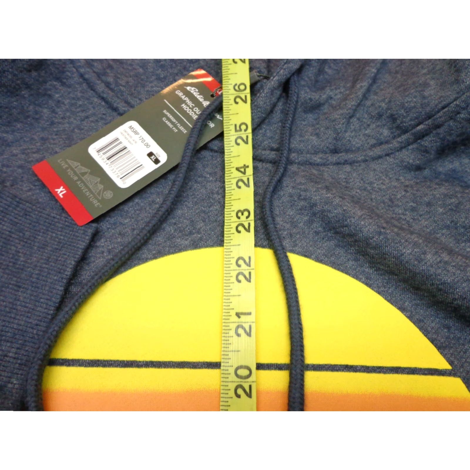 Eddie Bauer Eddie Bauer Hoodie Outdoor Fleece Blue XL Mens Pullover Hooded All Seasons Hiking Logo Casual Weatherproof Heather Navy Blue XL NEW Size US XL / EU 56 / 4 - 7 Thumbnail