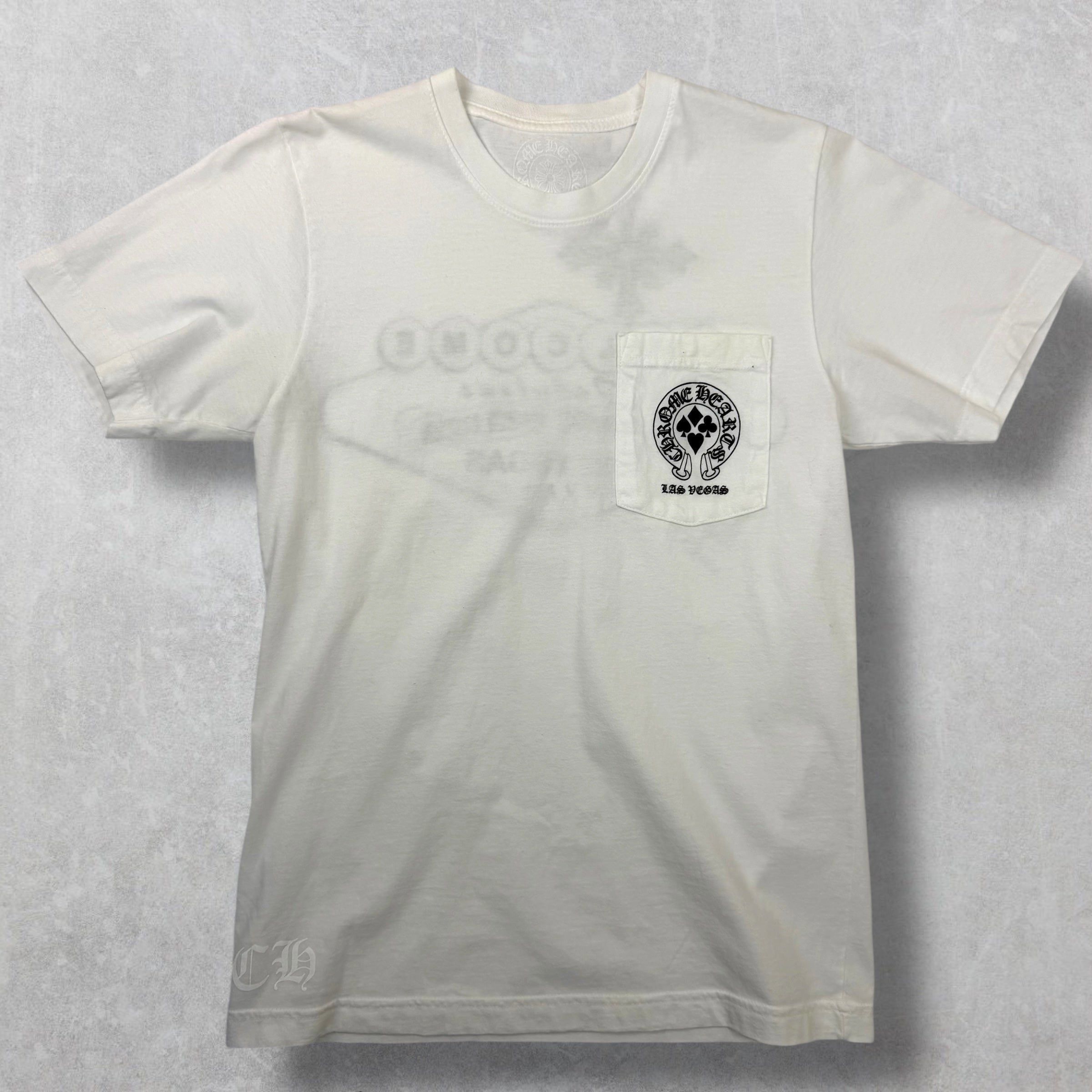 Chrome Hearts Chrome Hearts White Welcome to Vegas Tee Small Size US S / EU 44-46 / 1 - 2 Thumbnail