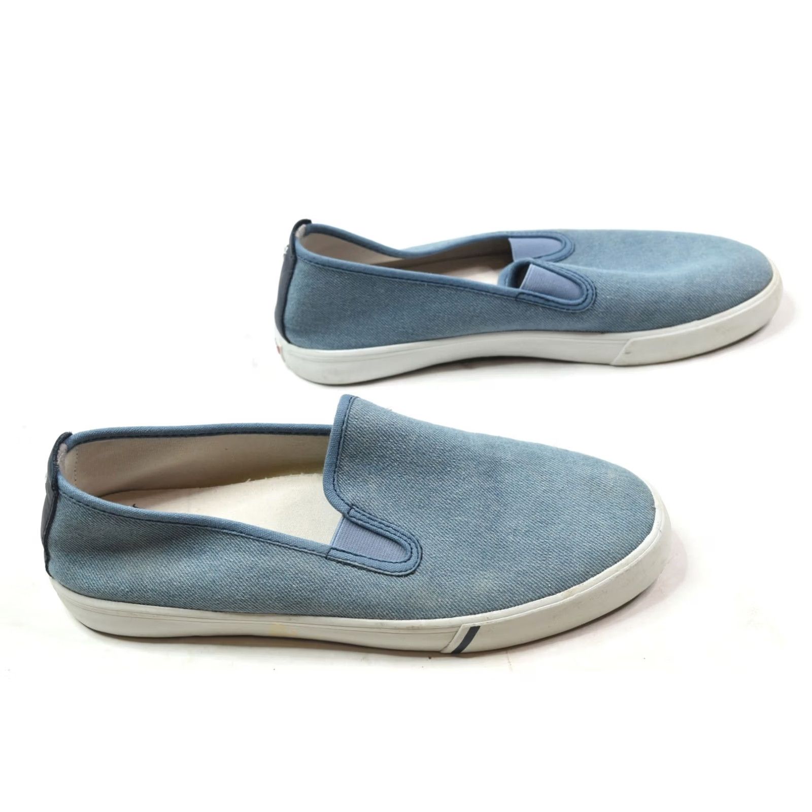 johnnie-O Johnnie-O Stealth Sneakers Light Blue Slip-On Canvas Casual Low Top Mens 9.5M Size US M / EU 48-50 / 2 - 5 Thumbnail
