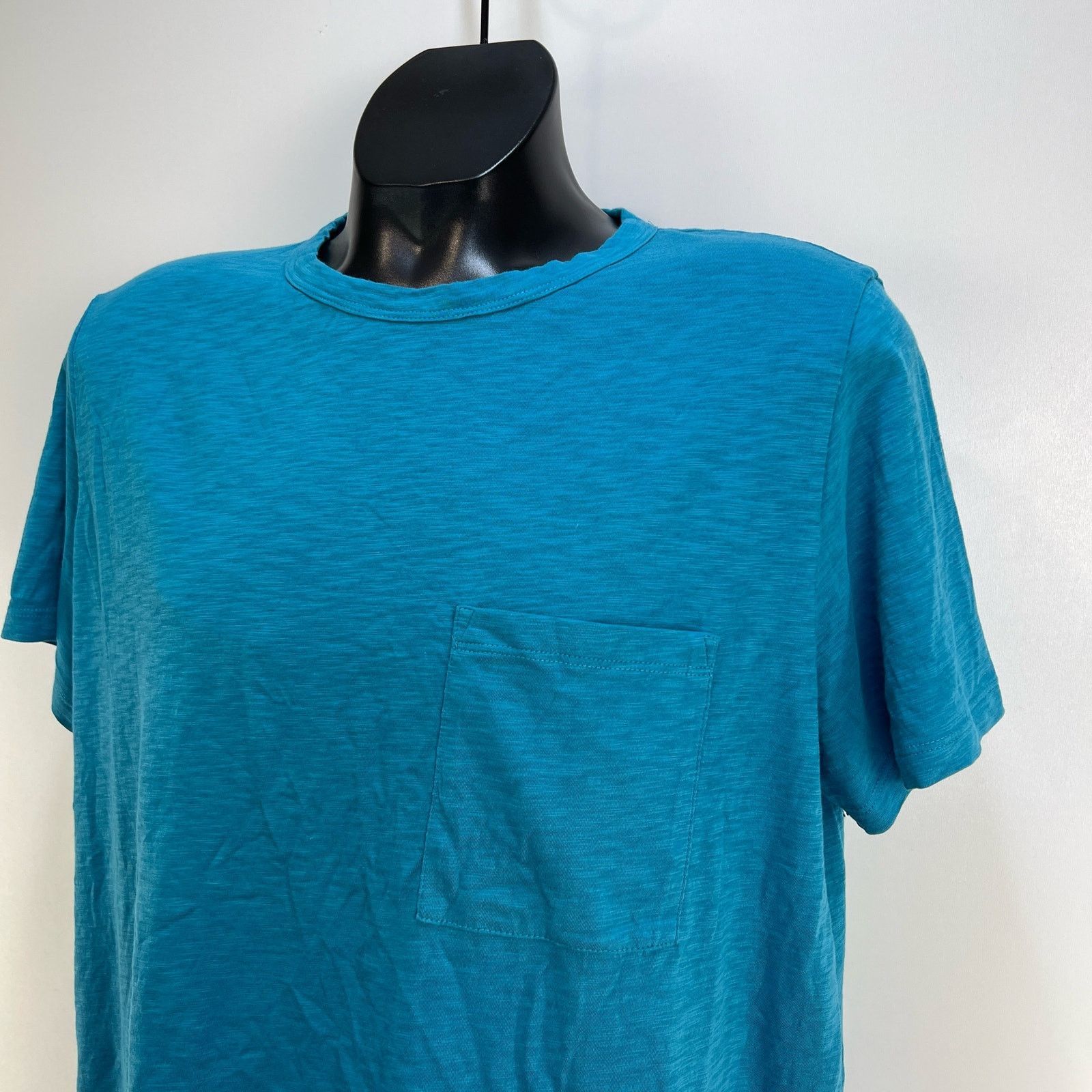 Theory Theory Essential Pocket Tee Shirt Teal Blue Short Sleeves Size US XL / EU 56 / 4 - 2 Thumbnail