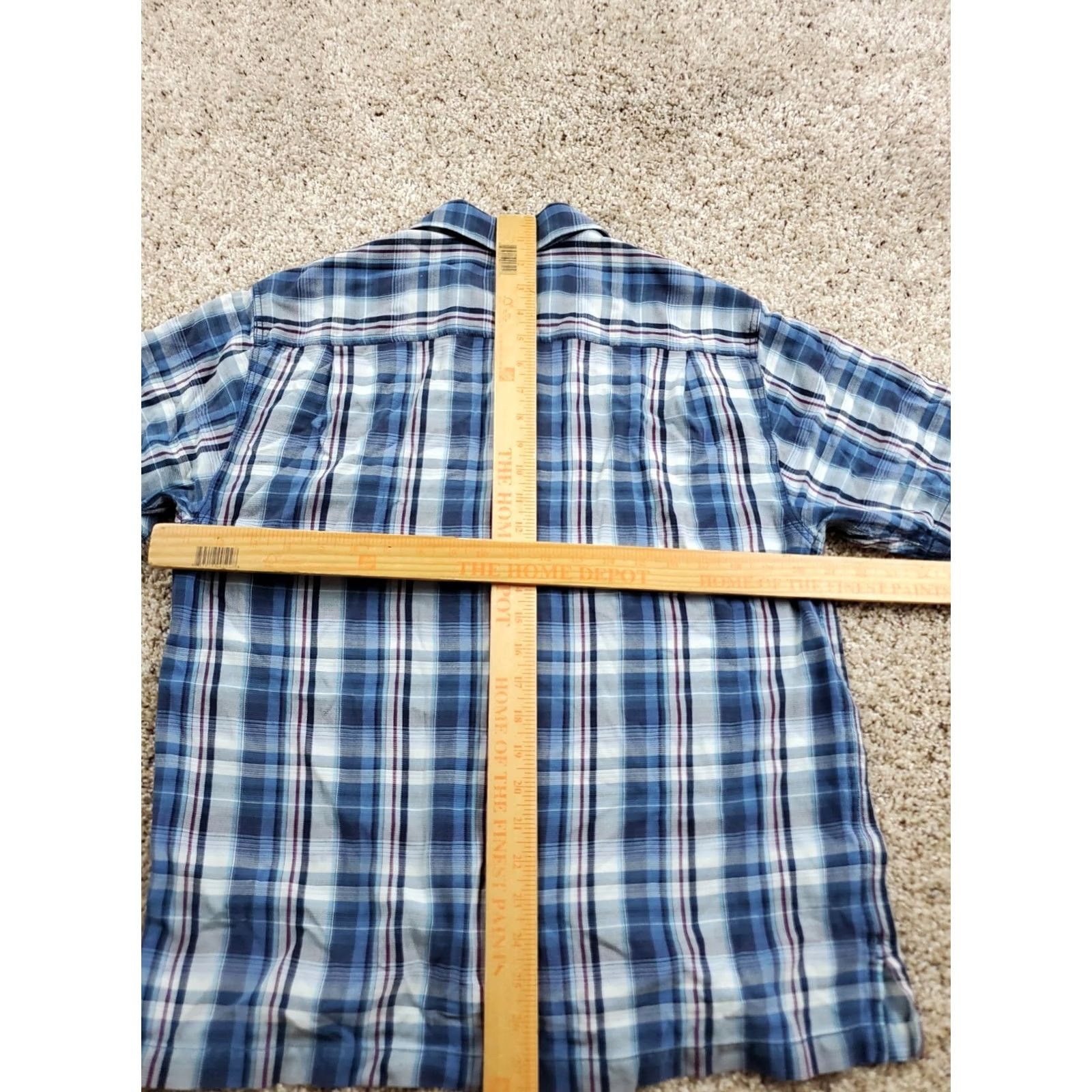 Tommy Bahama Tommy Bahama Shirt Medium Men Blue Plaid Button Up 100% Silk Short Sleeve Pocket Size US M / EU 48-50 / 2 - 6 Thumbnail