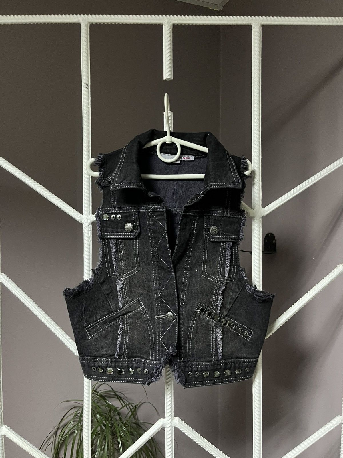 If Six Was Nine Y2K Punk Vest Japanese LGB Kmrii Archive Rick Owens Style Size S / US 4 / IT 40 - 1 Thumbnail