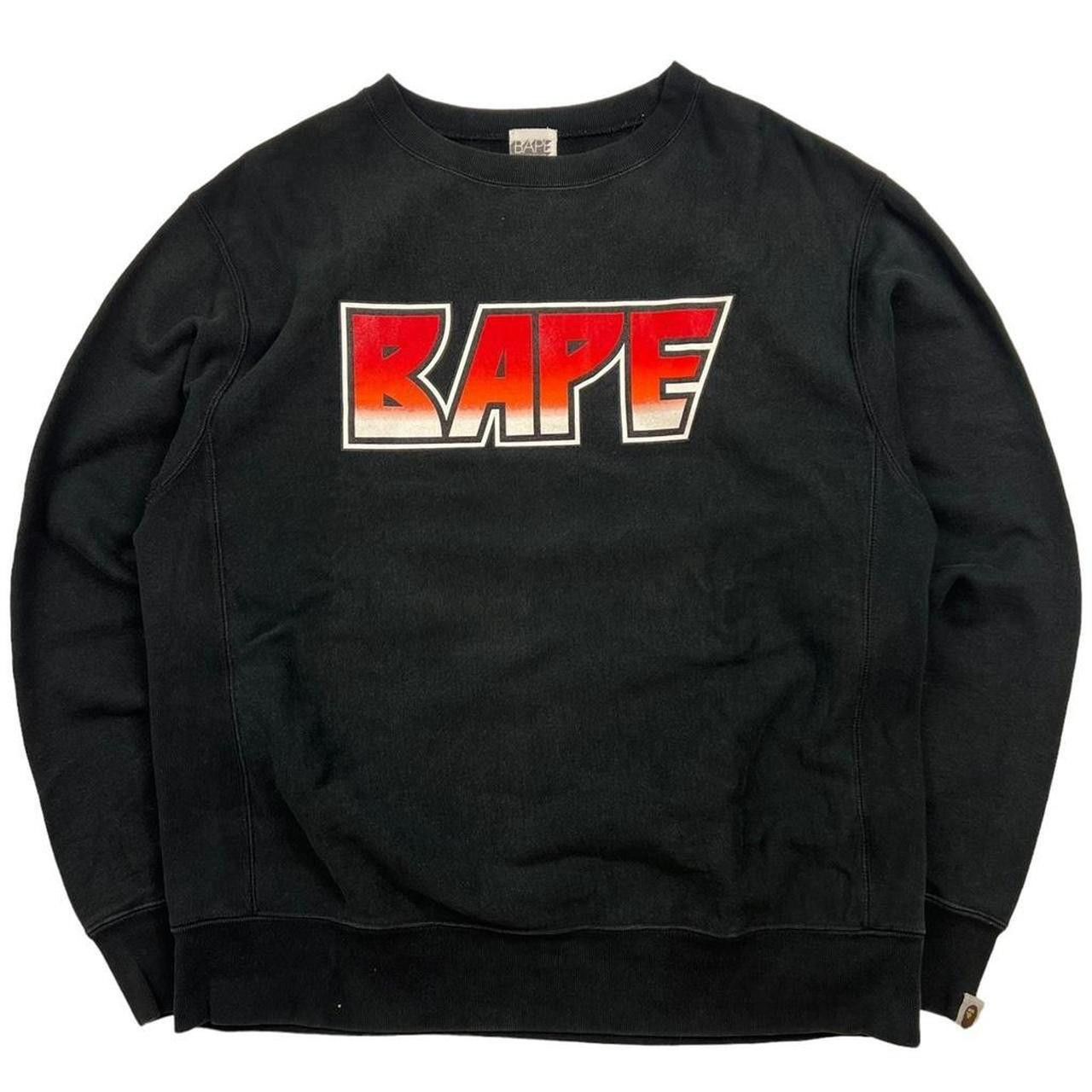 Bape Vintage 2000s Bape Kiss Sweatshirt Black & Red - Medium Size US M / EU 48-50 / 2 - 1 Thumbnail