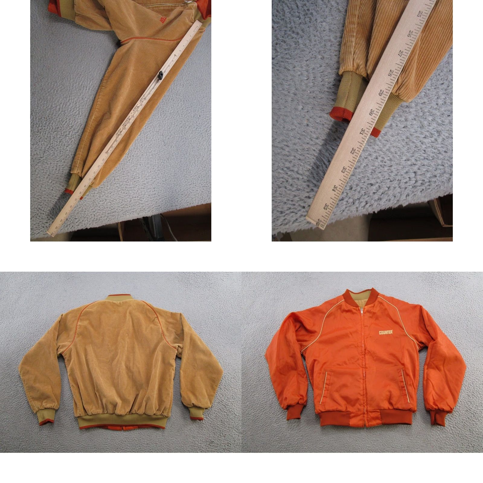 Logo 7 VINTAGE Swingster Jacket Men L Brown Corduroy Reversible Logo Bomber 90s Style Old School Seasonal Size US L / EU 52-54 / 3 - 8 Thumbnail
