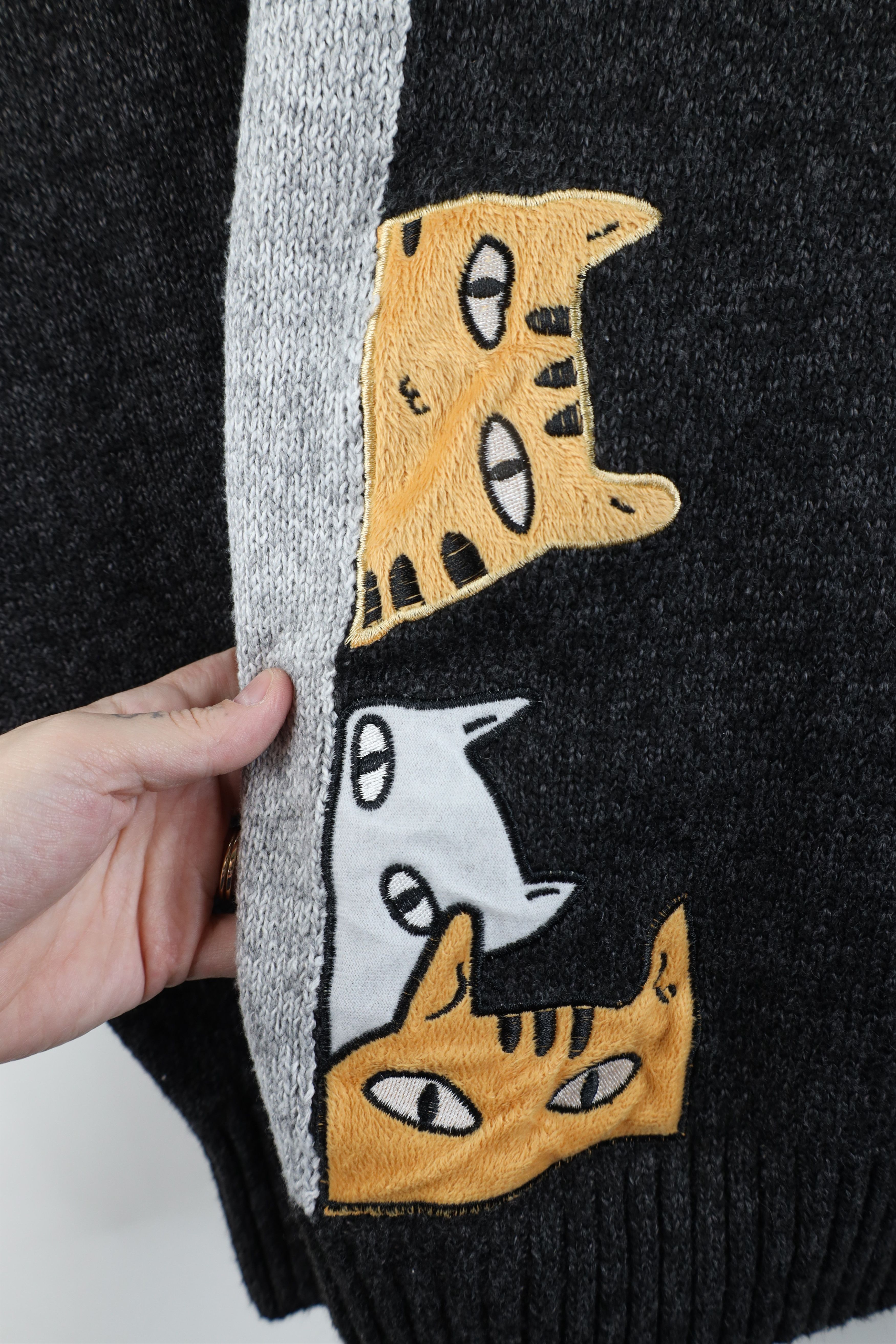 Vintage Vintage 90s Streetwear Cat Kitten Cat Lady Knit Sweater Size M / US 6-8 / IT 42-44 - 4 Thumbnail