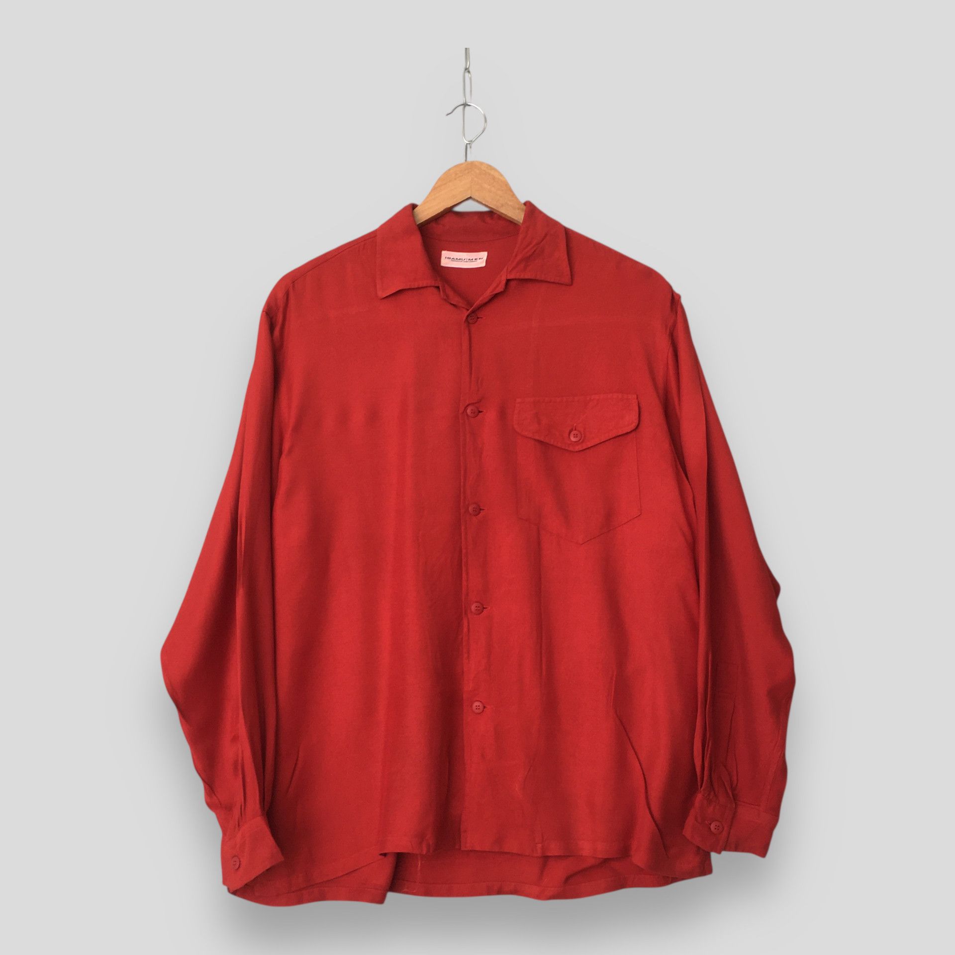 Isamu Katayama Backlash Vintage Isamu Men Japanese Brand Red Shirt Medium Size US M / EU 48-50 / 2 - 1 Thumbnail