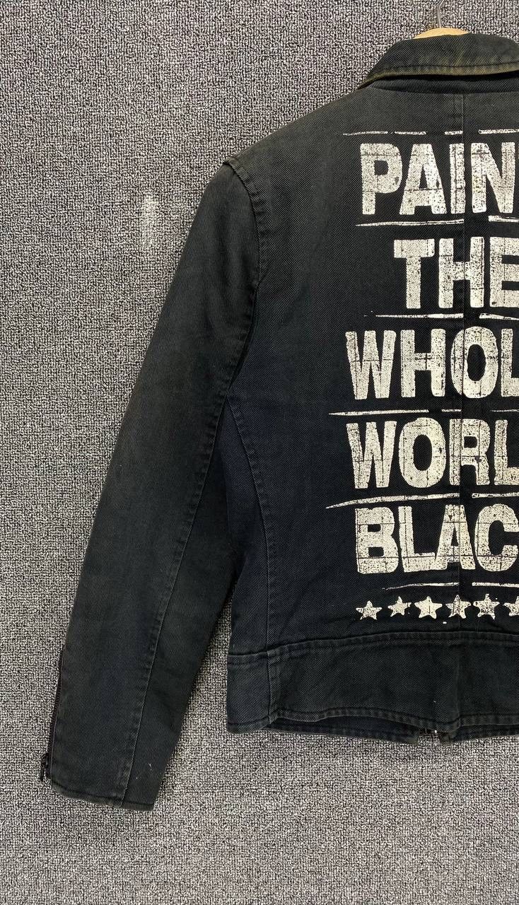 Japanese Brand Vintage Faust Poem Punk Style Denim Jacket Size S / US 4 / IT 40 - 3 Thumbnail