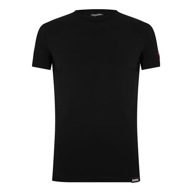 image of Dsquared2 O1G2R1Mq0424 T-Shirts In Black & Coral in Black/Coral, Men's (Size Small)