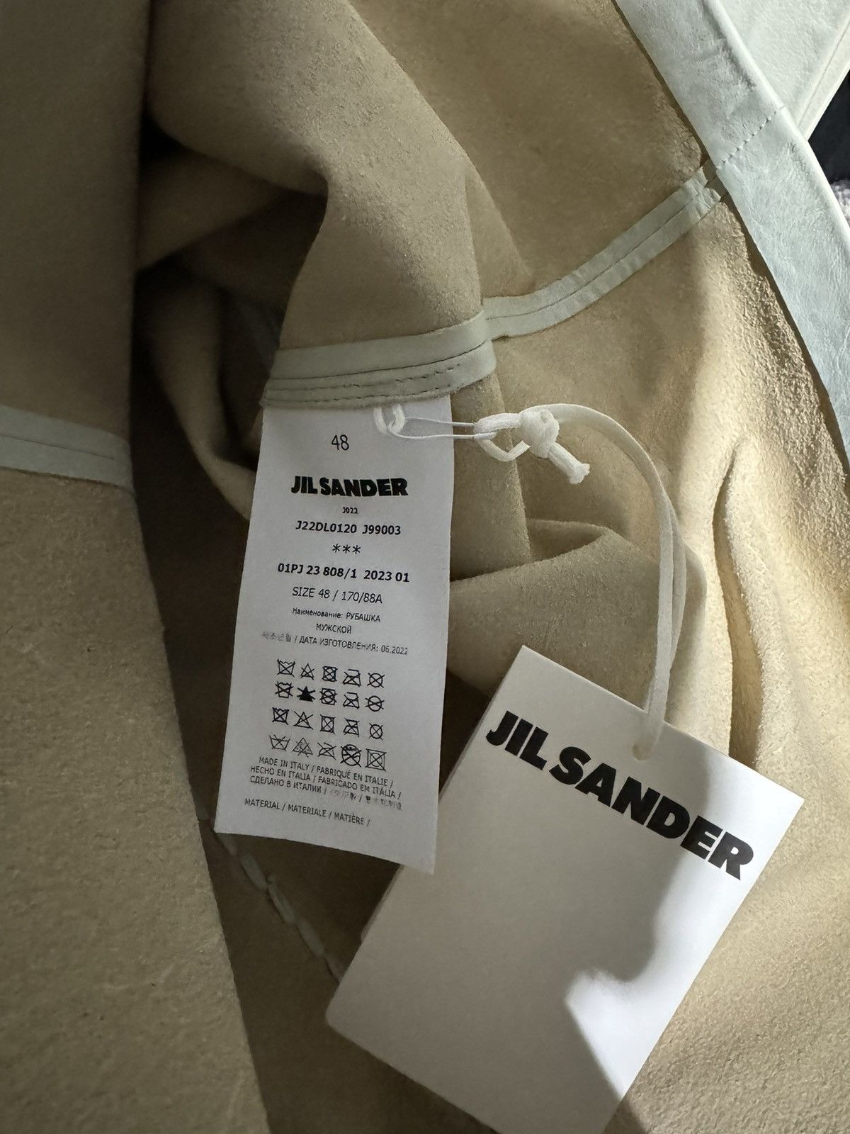 Jil Sander Jil Sander Leather Short Sleeves Zip Up Shirt Size US M / EU 48-50 / 2 - 4 Thumbnail