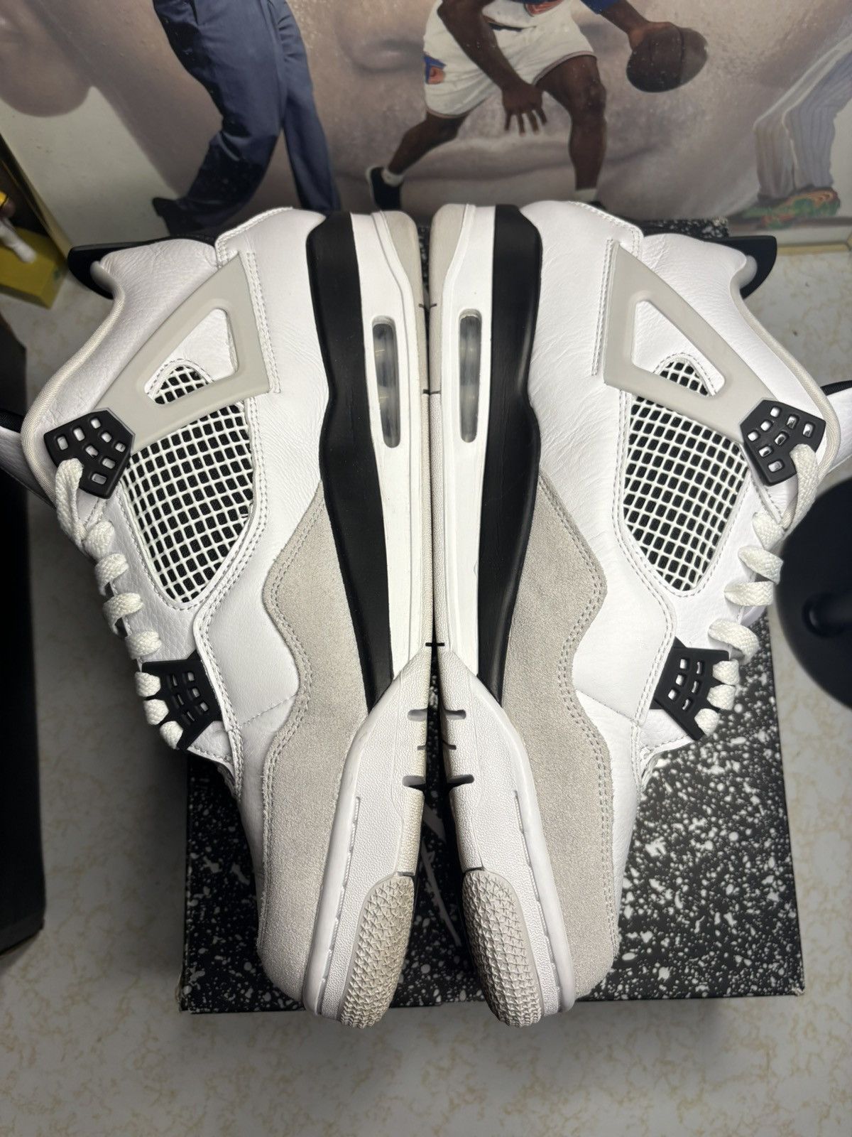 Jordan Brand Jordan Retro 4 ‘Military black’ Size US 13 / EU 46 - 3 Thumbnail