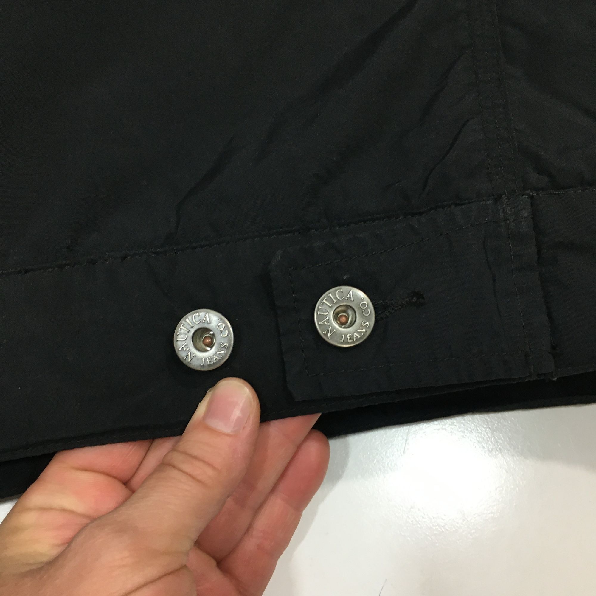 Nautica Vtg NAUTICA Jeans Black Nylon Puffer TRUCKER Jacket Size US XL / EU 56 / 4 - 9 Thumbnail