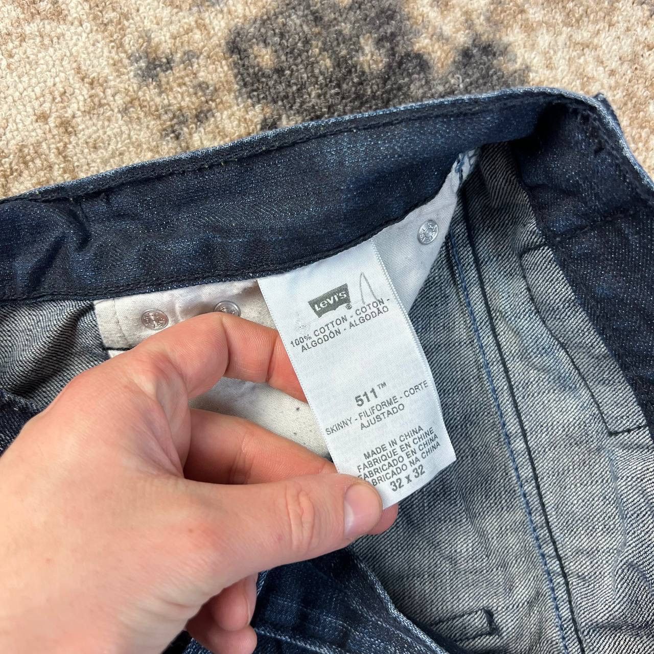 Levi's 511 Levis Dark Blue Denim Jeans Vintage Y2K Style Size US 32 / EU 48 - 6 Thumbnail