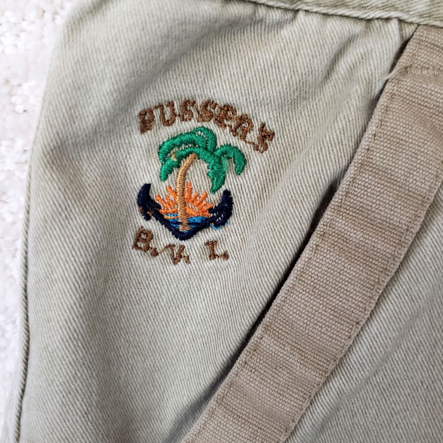 Nautica Pusser's B.V.L Men's Cargo Short Beige Cotton 38 Modern Island Tropical Safari 7in Inseam Zip Pockets Mens Regular Size US 38 / EU 54 - 6 Thumbnail