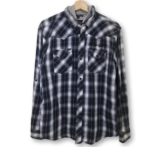 image of Plaid Tartan Flannel Shirt, Men's (Size Medium)