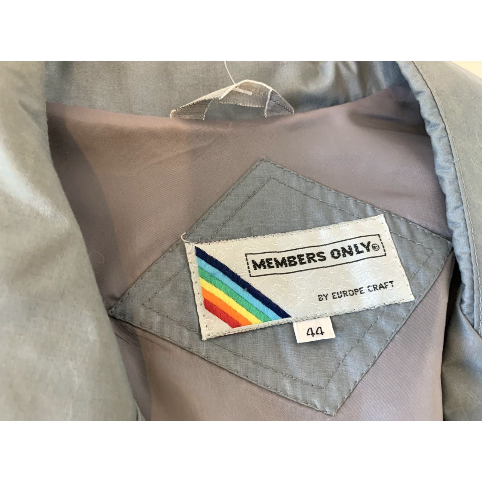 Members Only VTG Members Only Full Zip Jacket Gray Size 44 Men Windbreaker / Jacket, Gray, 44, Regular, Full Zip, Outer Shell Polyester Size US S / EU 44-46 / 1 - 2 Thumbnail