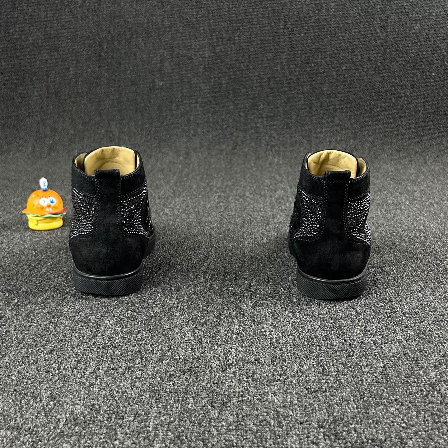 Christian Louboutin CL Black Paved Crystal Sneaker Size 36 HB6747 Size US 5.5 / IT 35.5 - 5 Thumbnail
