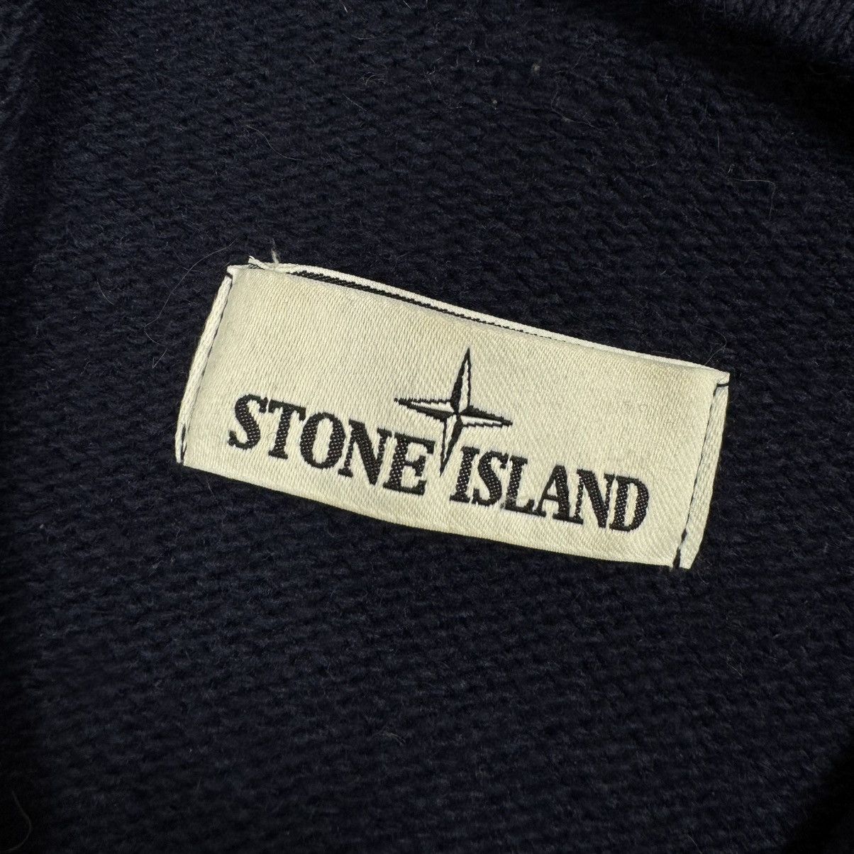 Stone Island Stone Island Knitted Wool Full Zip Hoodie Navy Blue Size US L / EU 52-54 / 3 - 10 Thumbnail