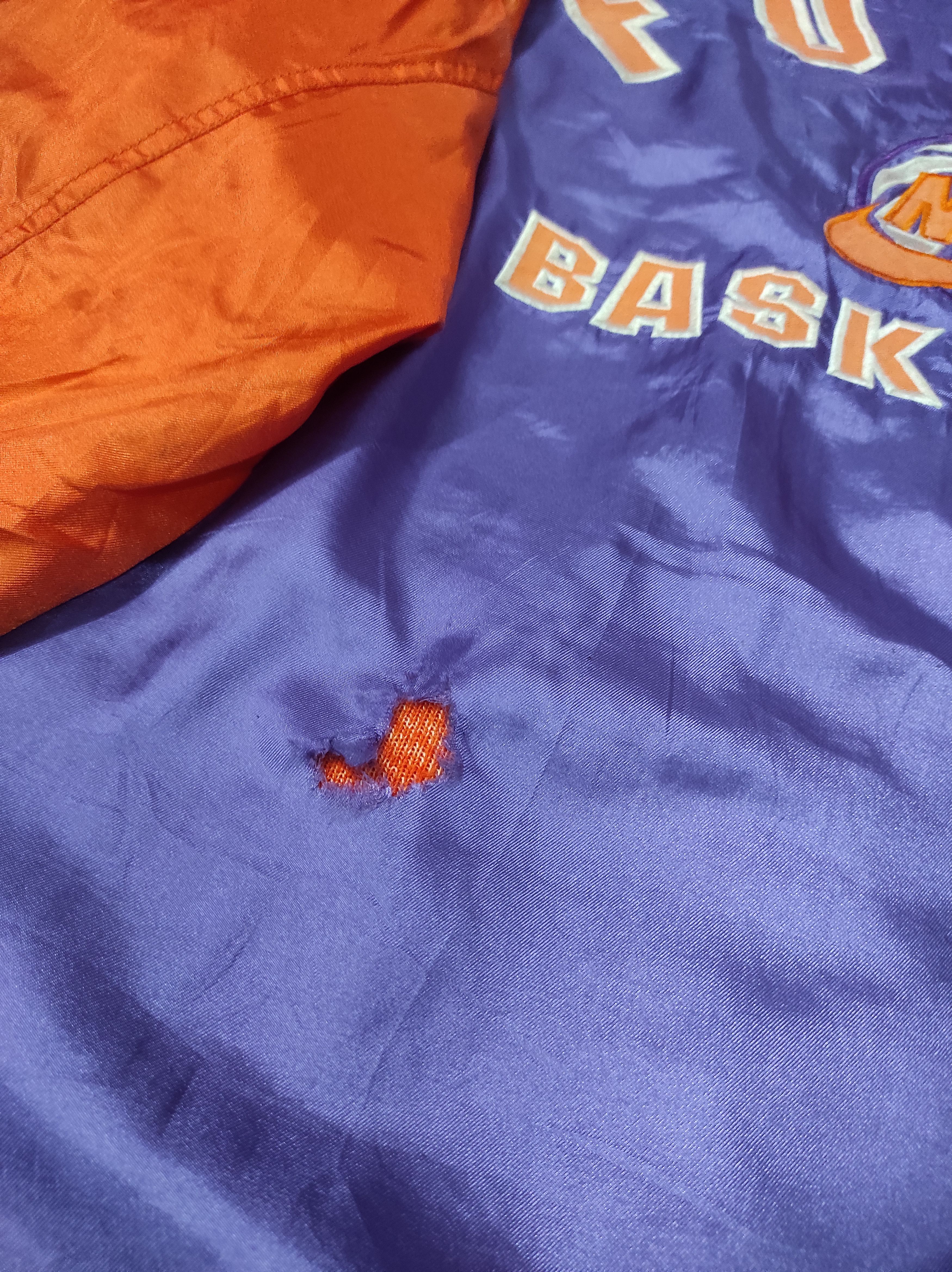 Nike × Vintage NIKE FORCE BASKETBALL EMBROIDERY VTG 90'S PARKA DISTRESSED Size US L / EU 52-54 / 3 - 7 Thumbnail