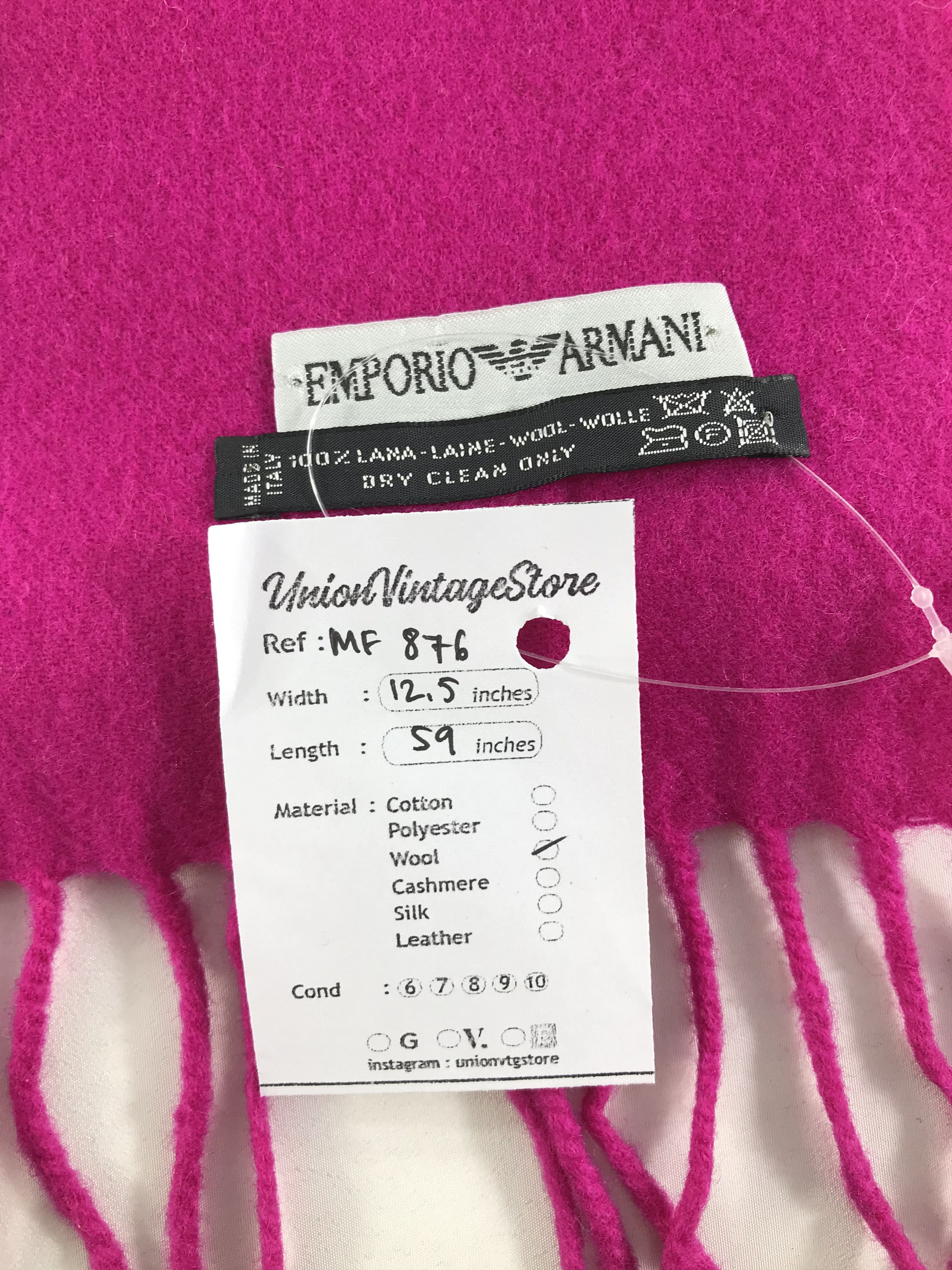 Emporio Armani Vintage Emporio Armani Scarf/Muffler/Neckwear MF876 Size ONE SIZE - 5 Thumbnail