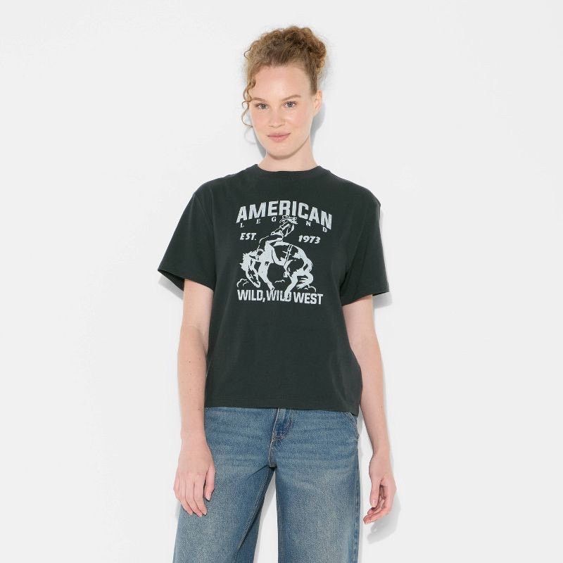 The Unbranded Brand Short Sleeve Crewneck Graphic T-Shirt - Wild Fable Size S / US 4 / IT 40 - 1 Thumbnail