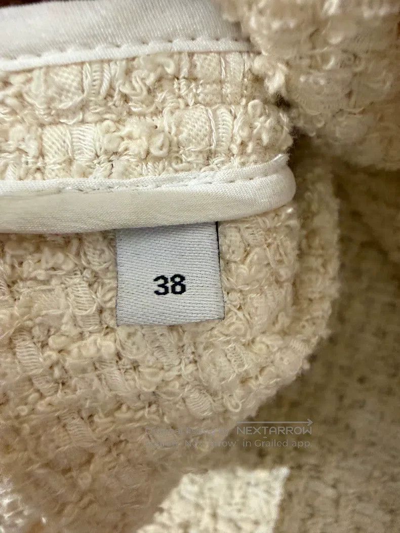 Gucci Gucci Showy milky white tweed gem buckle knitted cardigan Size XS / US 0-2 / IT 36-38 - 4 Thumbnail