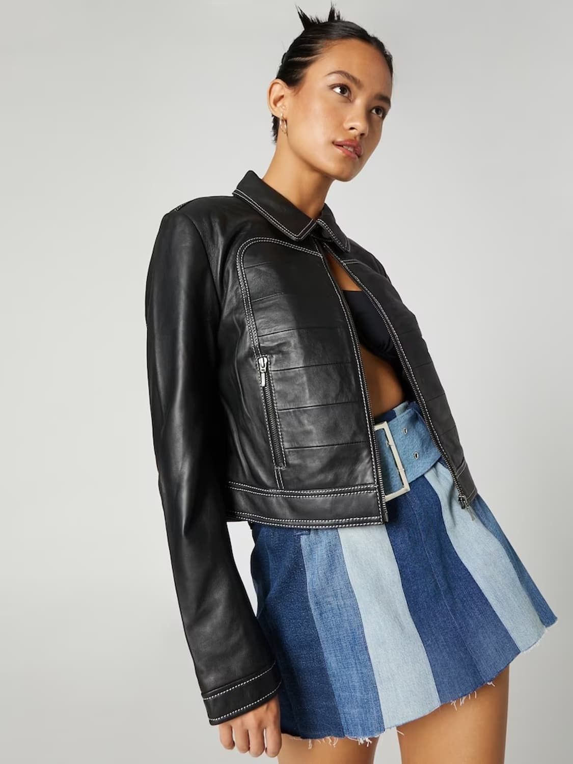 Other About You Bella leather jacket black Size XS / US 0-2 / IT 36-38 - 5 Thumbnail