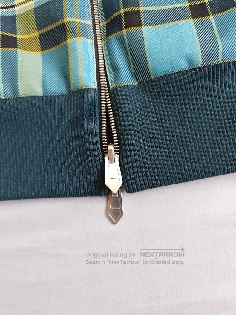 Hermes Hermes Two-Tone Plaid and Nylon Olive Green Loose Fit Jack Size US M / EU 48-50 / 2 - 7 Thumbnail