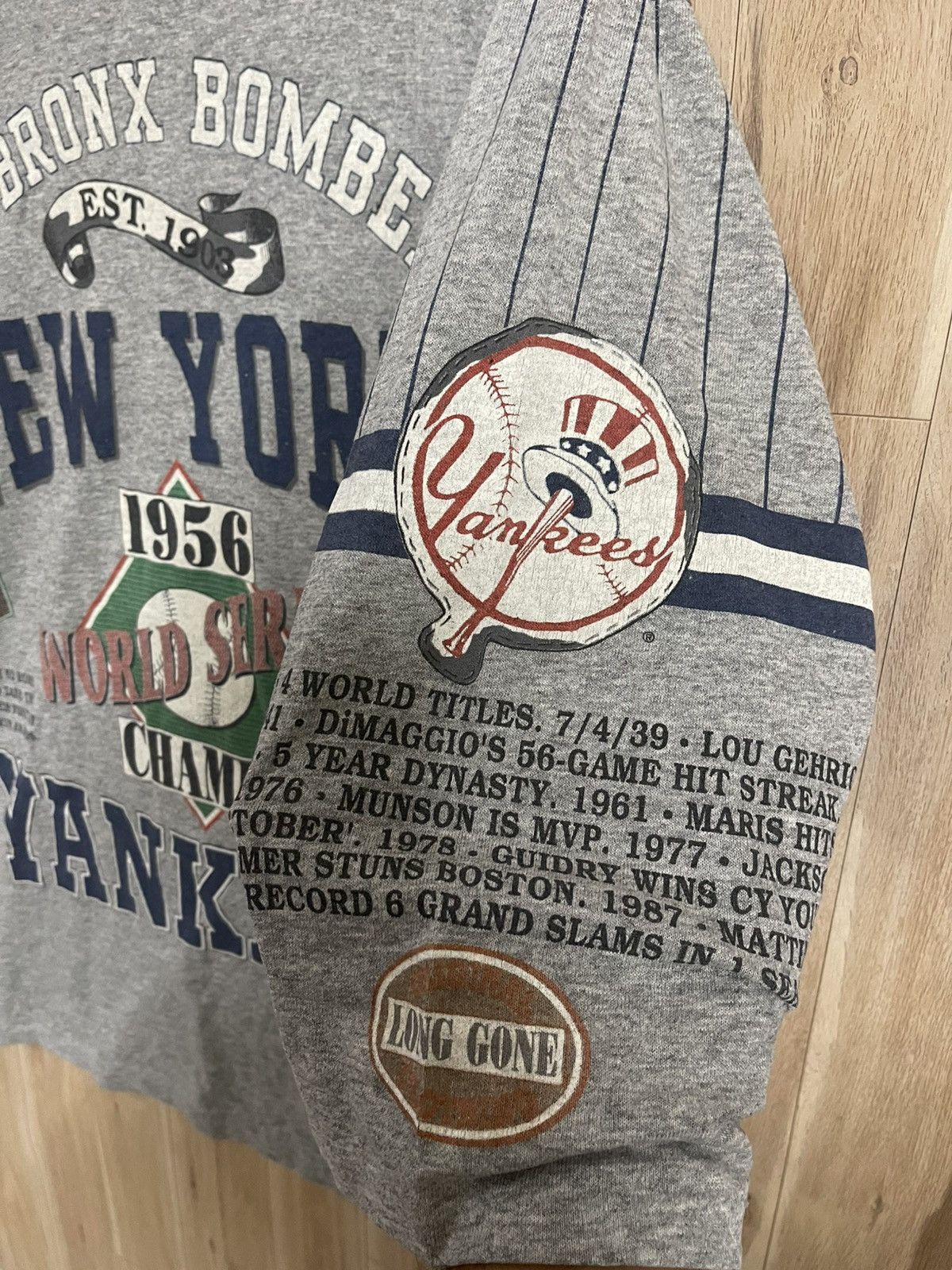 New York Yankees Vintage 80’s New York Yankees Baseball T shirt Thrashed XL Size US XL / EU 56 / 4 - 6 Thumbnail