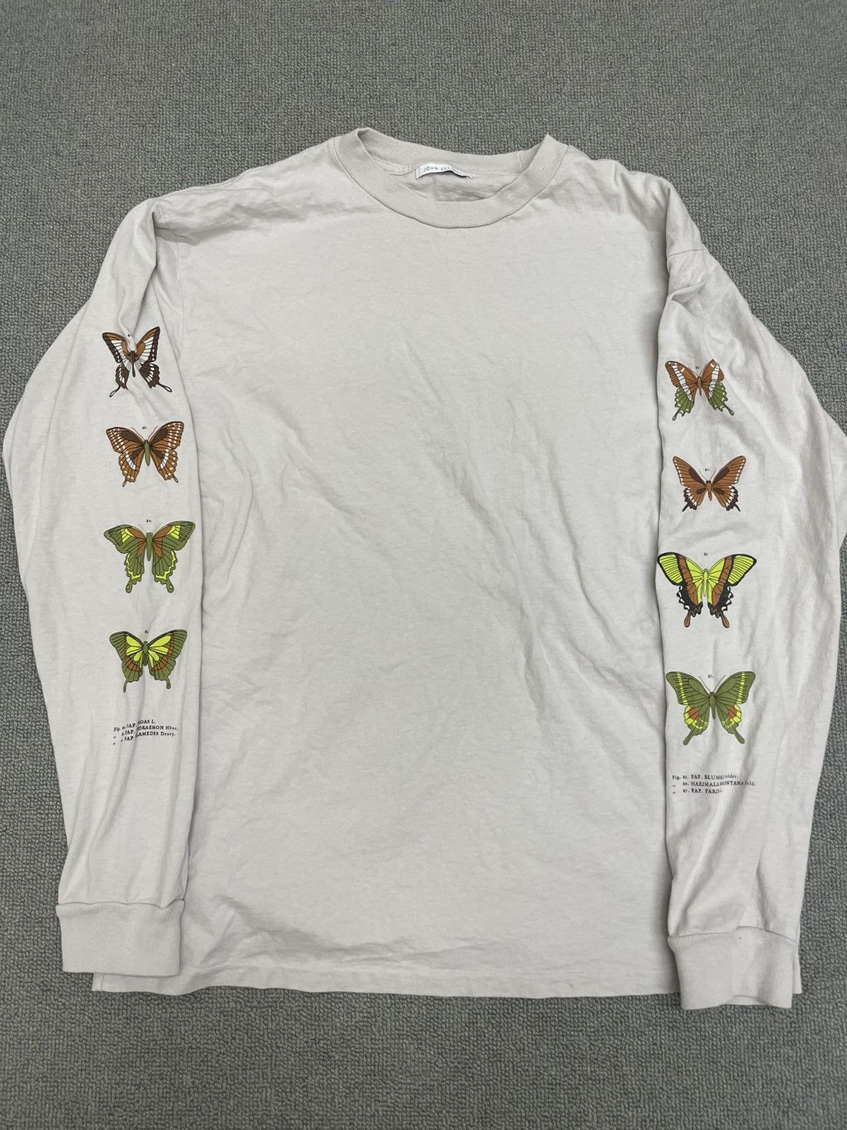 John Elliott John Elliott Butterflies Long Sleeve Tee Size US M / EU 48-50 / 2 - 1 Thumbnail