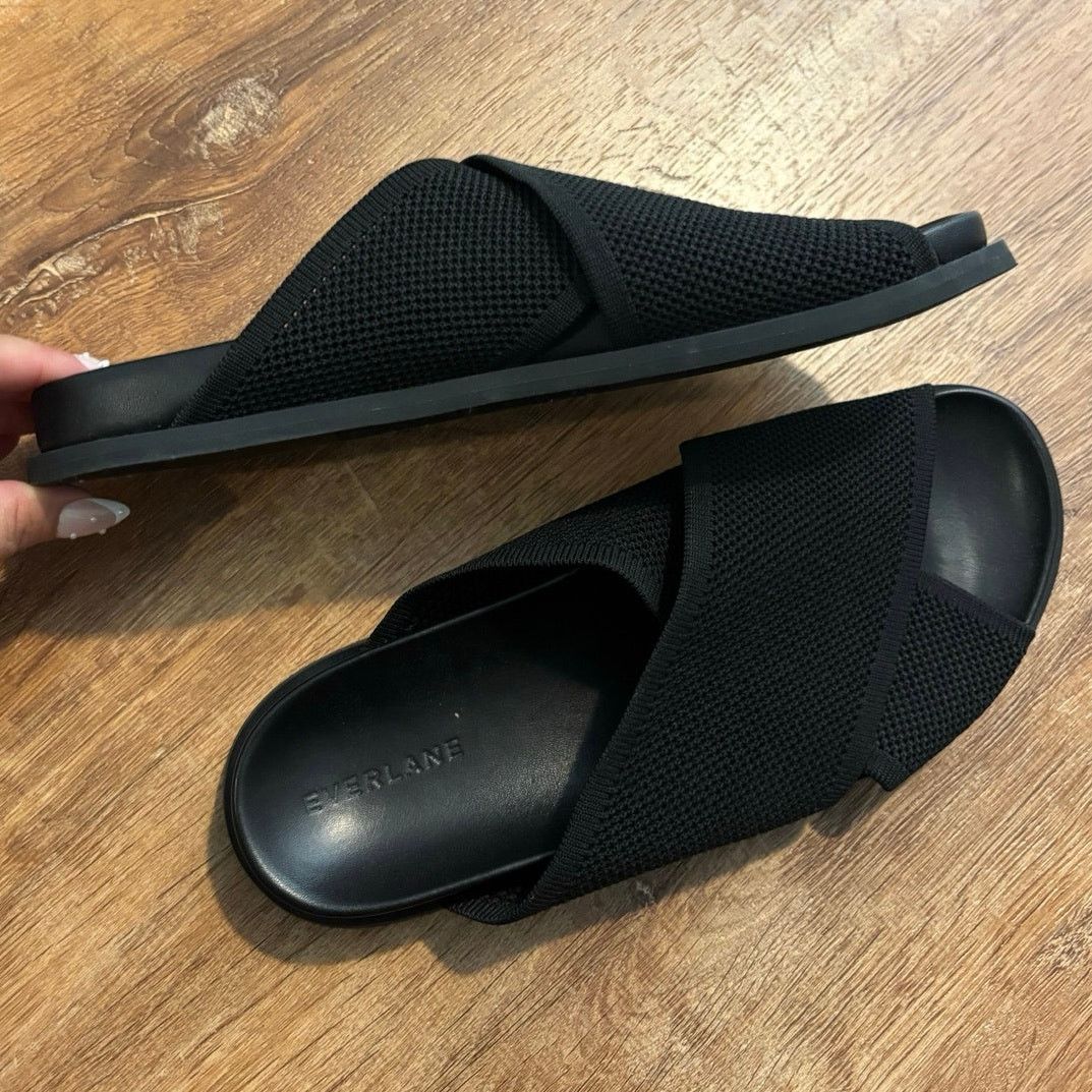 Everlane NEW Everlane The ReKnit Form Crossover Sandal Black Size 9 Size US 9 / IT 39 - 9 Thumbnail