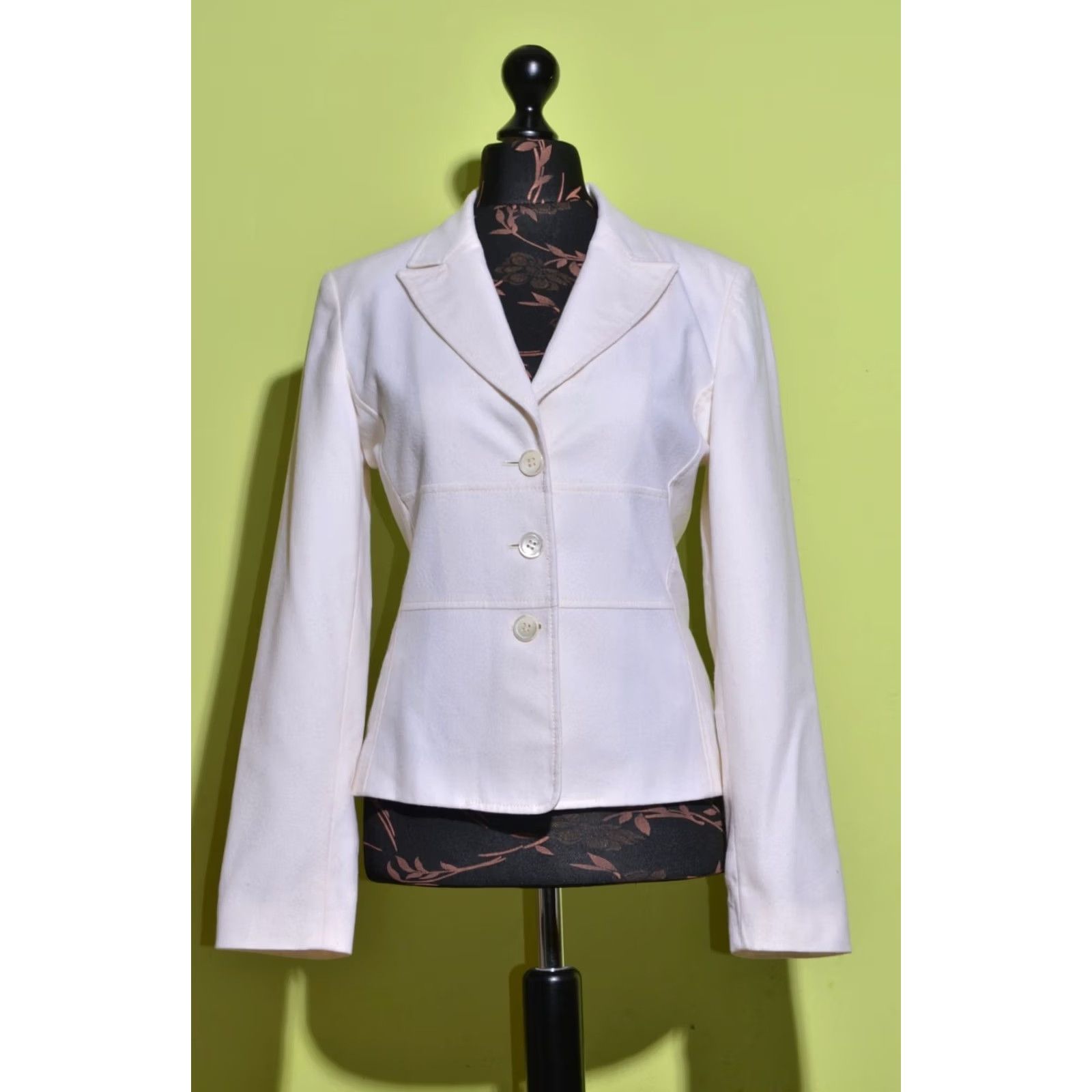 Valentino Valentino Blazer Jacket Ivory Wool/Cashmere 46 Women's XS-Plus? Size L / US 10 / IT 46 - 2 Thumbnail
