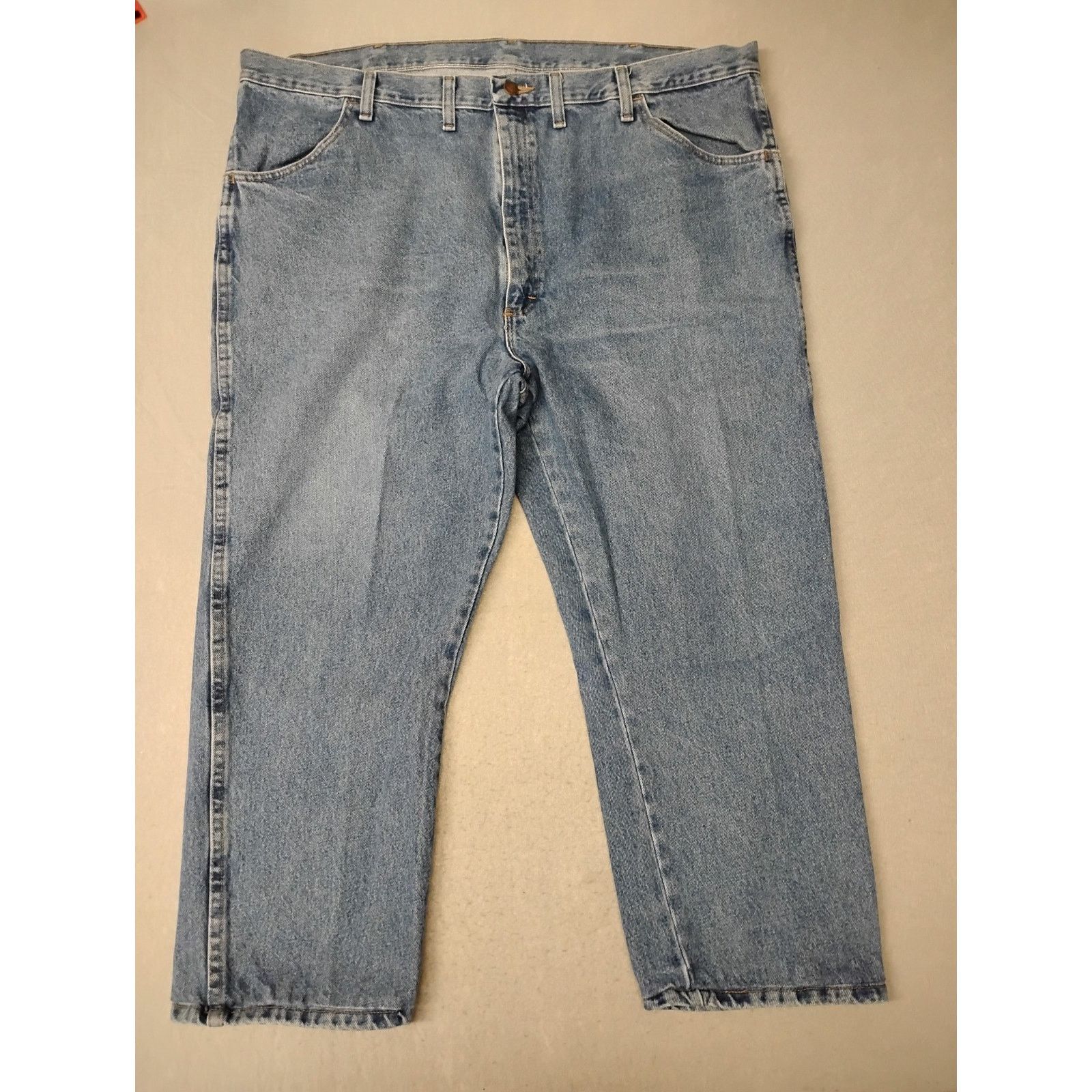 Rustler Ruslter (44x30) Men's Straight Blue Denim Jeans Size US 44 / EU 60 - 10 Thumbnail