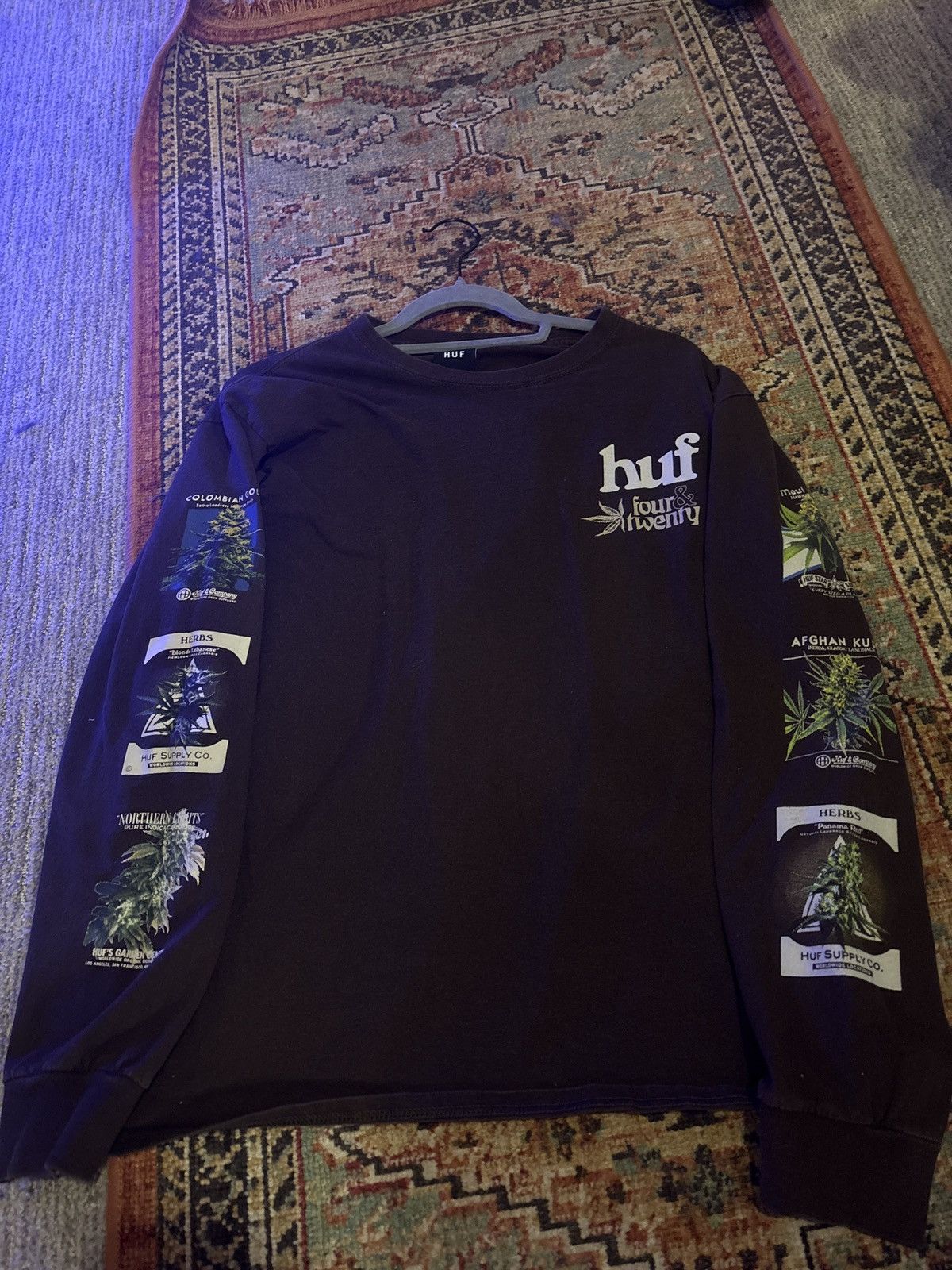 Huf HUF FourTwenty Longsleeve Size US L / EU 52-54 / 3 - 1 Thumbnail