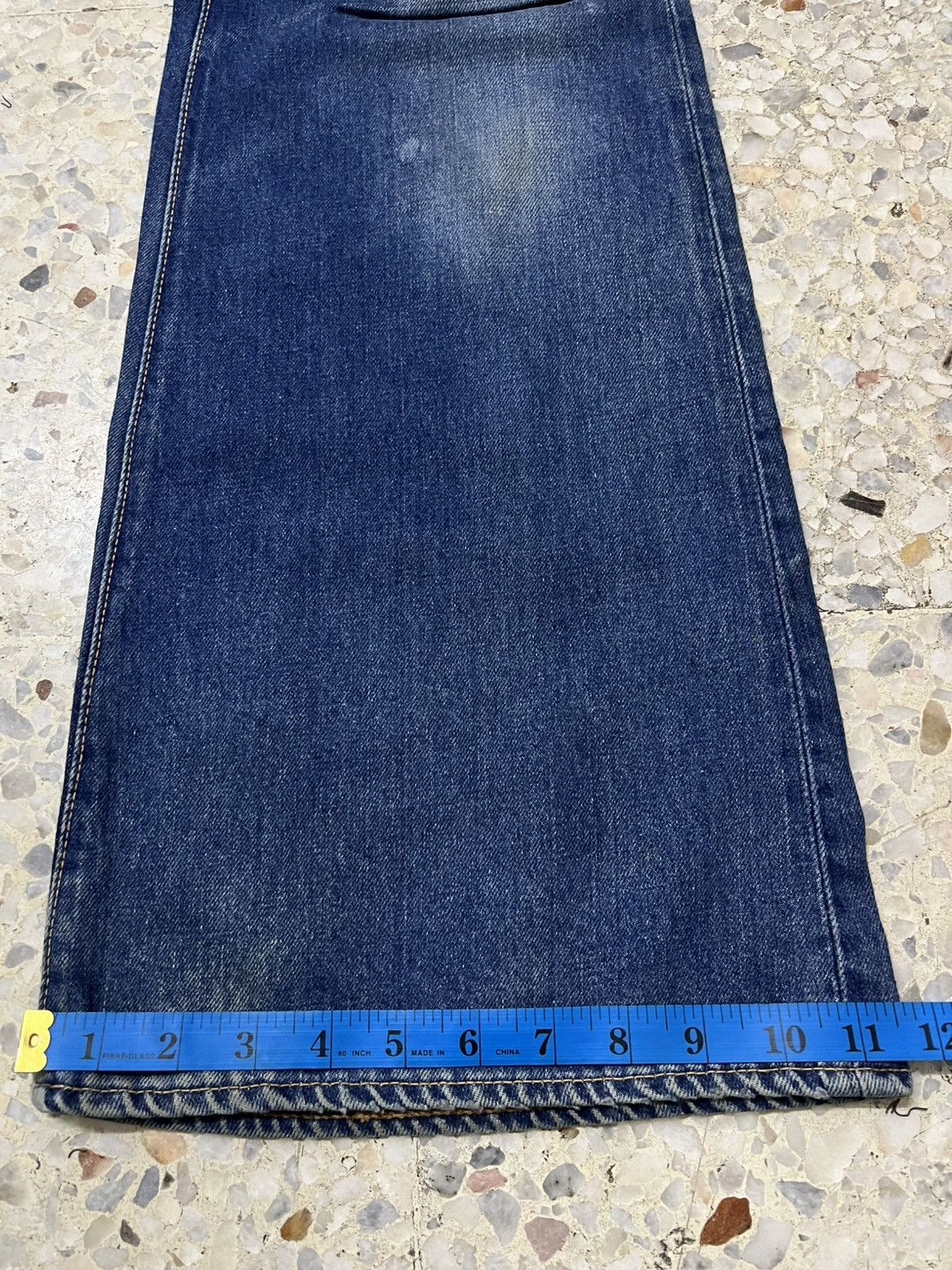 Vintage Bobson Made in Japan 70s Bell Bottom Jeans Scovill Hardware Size US 33 - 16 Thumbnail