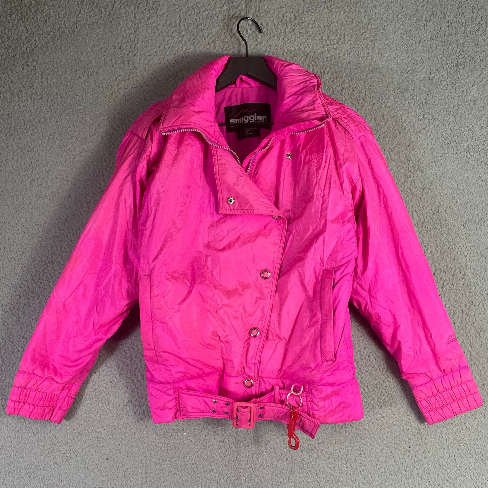 Vintage VTG Snuggler Seattle Pink Ski Jacket XS 80s Windbreaker Size XS / US 0-2 / IT 36-38 - 4 Thumbnail