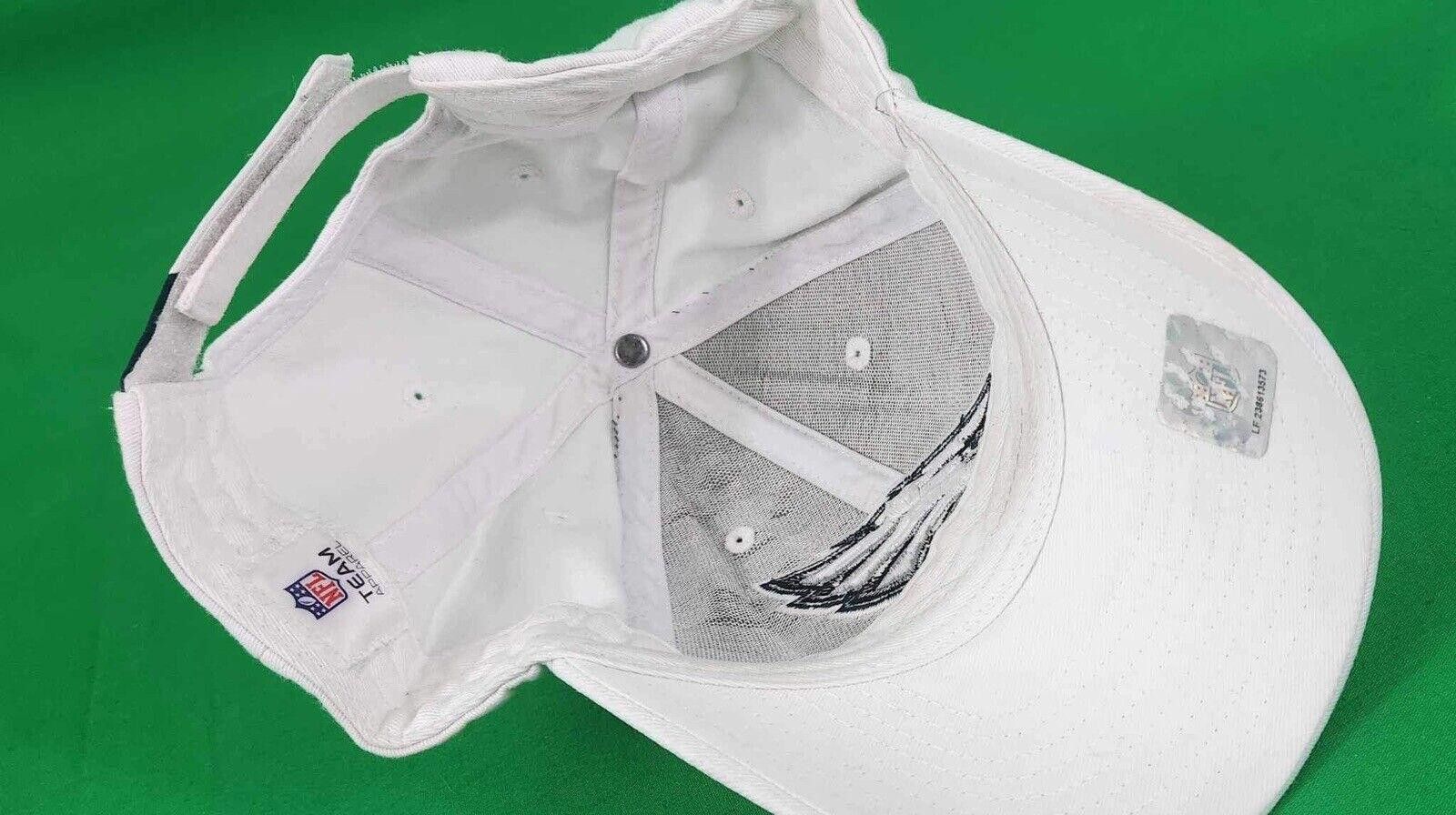 NFL Philadelphia Eagles White Adjustable Cap Size ONE SIZE - 3 Thumbnail