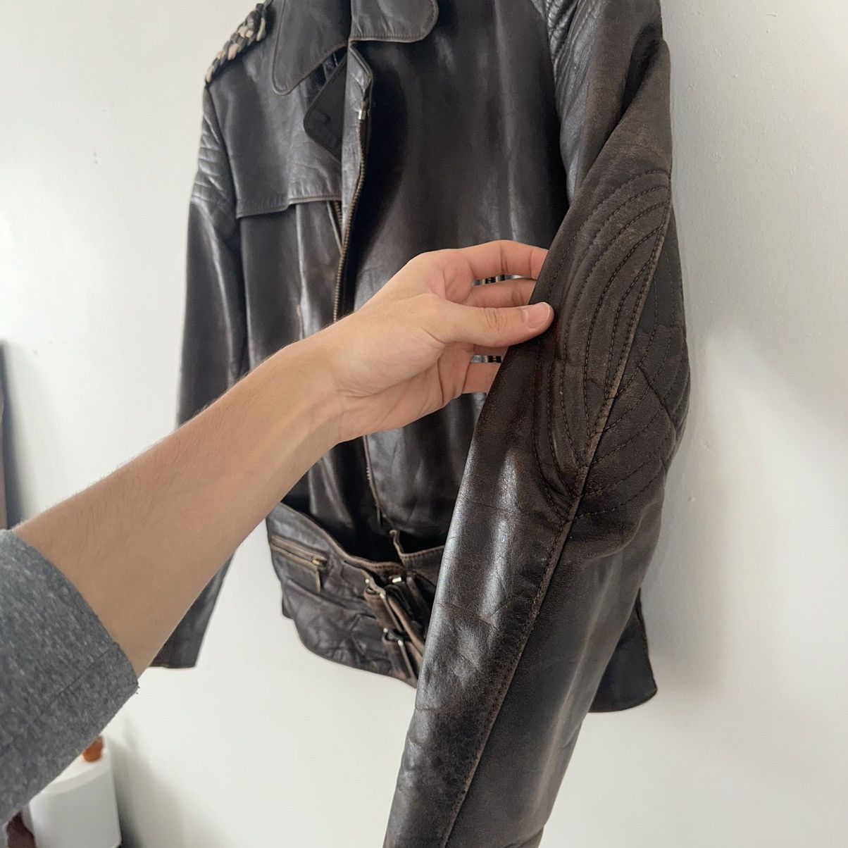 Other 1940s German Leather Biker Jacket ONE-OF-ONE Size US S / EU 44-46 / 1 - 9 Thumbnail