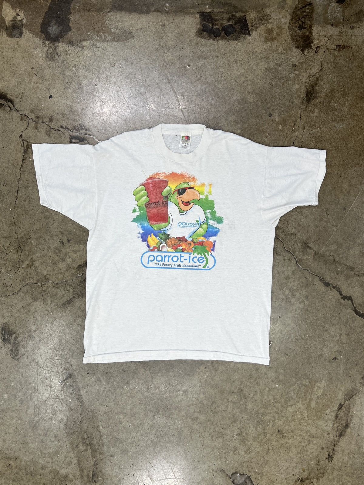 Vintage Vintage Parrot-ice Snow Cone Bird Drink Gas Station Tee XL Size US XL / EU 56 / 4 - 2 Thumbnail