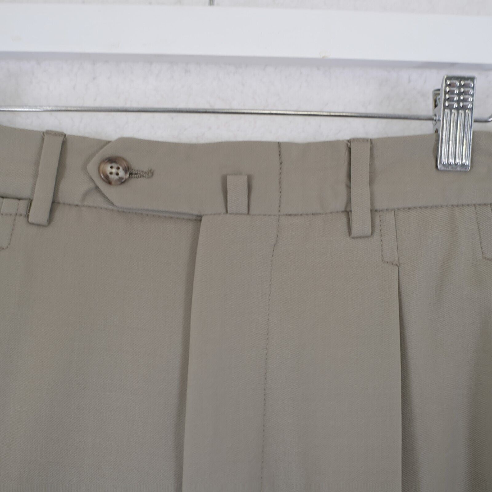 Faconnable Faconnable Super 100s Wool Light Green Dress Pants 37/29 Hig Size 36R - 4 Thumbnail