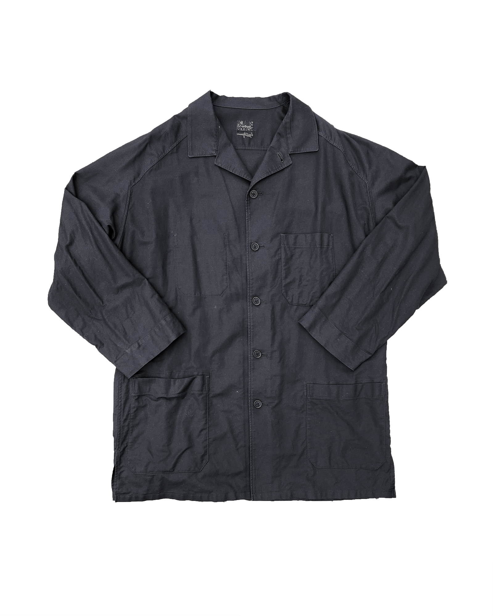Yohji Yamamoto BLACK SCANDAL COTTON DRILL PIPING POCKETS JACKET HJ