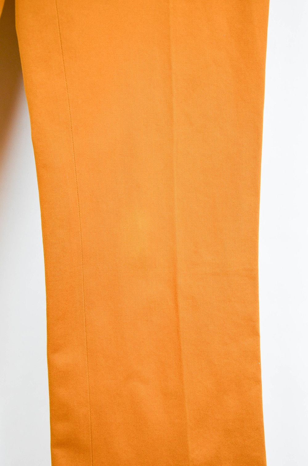Prada Prada High-Rise Cotton Twill Orange Pants – Size 40IT Size 27" / US 4 / IT 40 - 6 Thumbnail