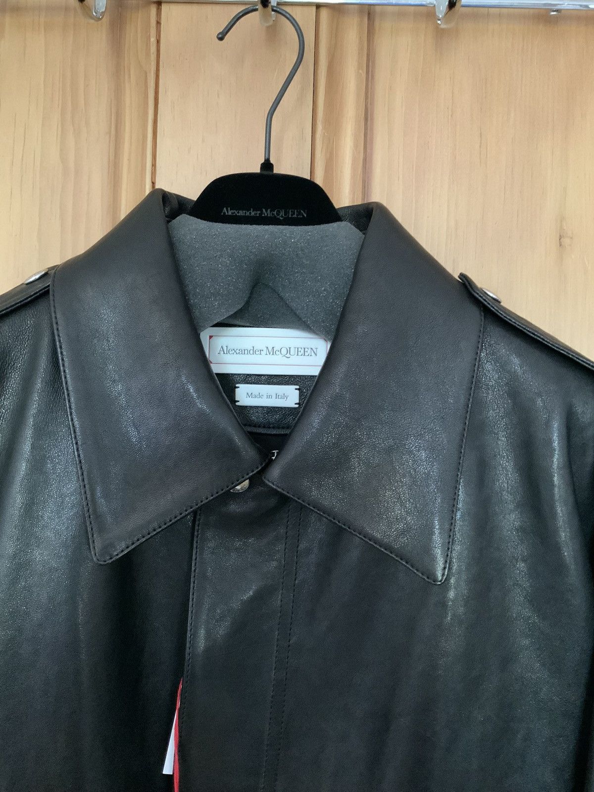 Alexander McQueen Alexander McQueen Leather Bomber Jacket Size US L / EU 52-54 / 3 - 3 Thumbnail
