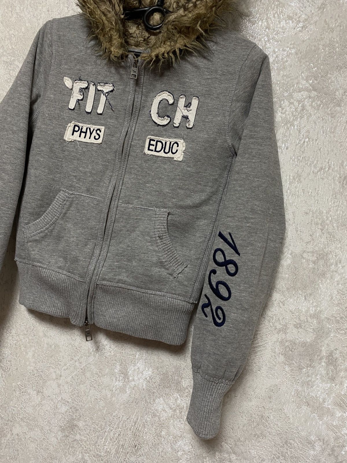 Abercrombie & Fitch Abercrombie & Fitch fur Zip hoodie y2k Size M / US 6-8 / IT 42-44 - 5 Thumbnail