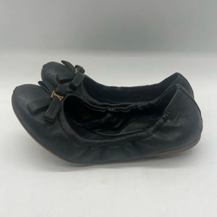 Louis Vuitton Louis Vuitton Black Logo Flat Shoes for Women -2508 Size US 6 / IT 36 - 8 Thumbnail