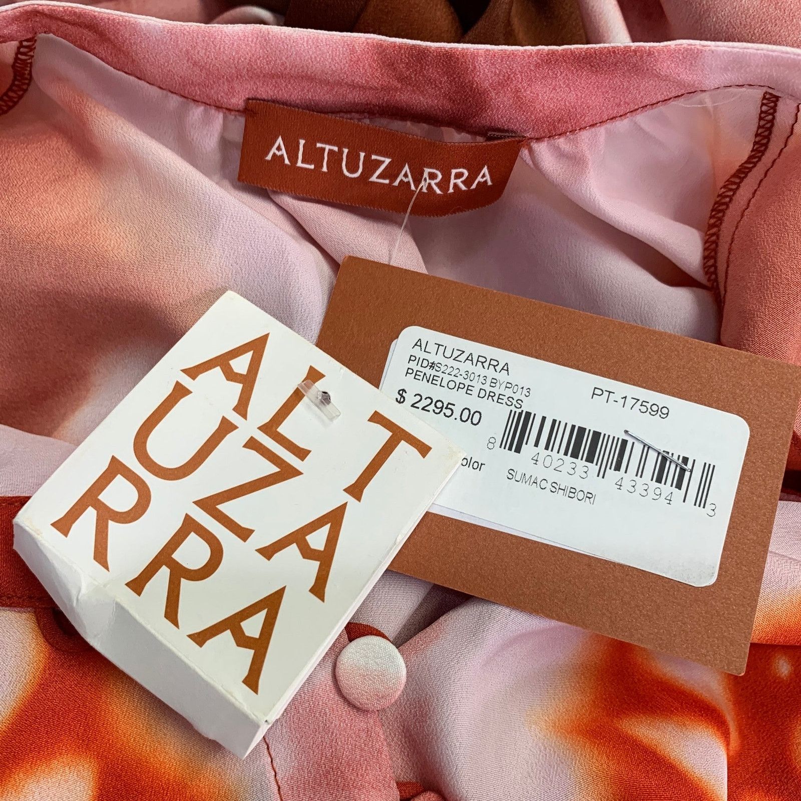 Altuzarra Penelope Orange Brown Tie Dye Sleeveless Asymmetrical Dress Size XS / US 0-2 / IT 36-38 - 5 Thumbnail
