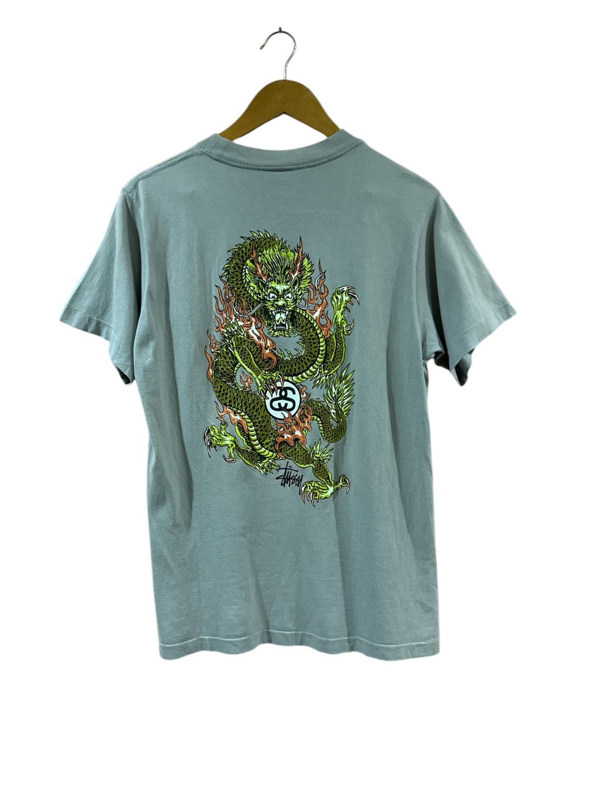Stussy × Vintage Vintage Stussy Dragon Tshirt Made in USA Size US M / EU 48-50 / 2 - 1 Thumbnail