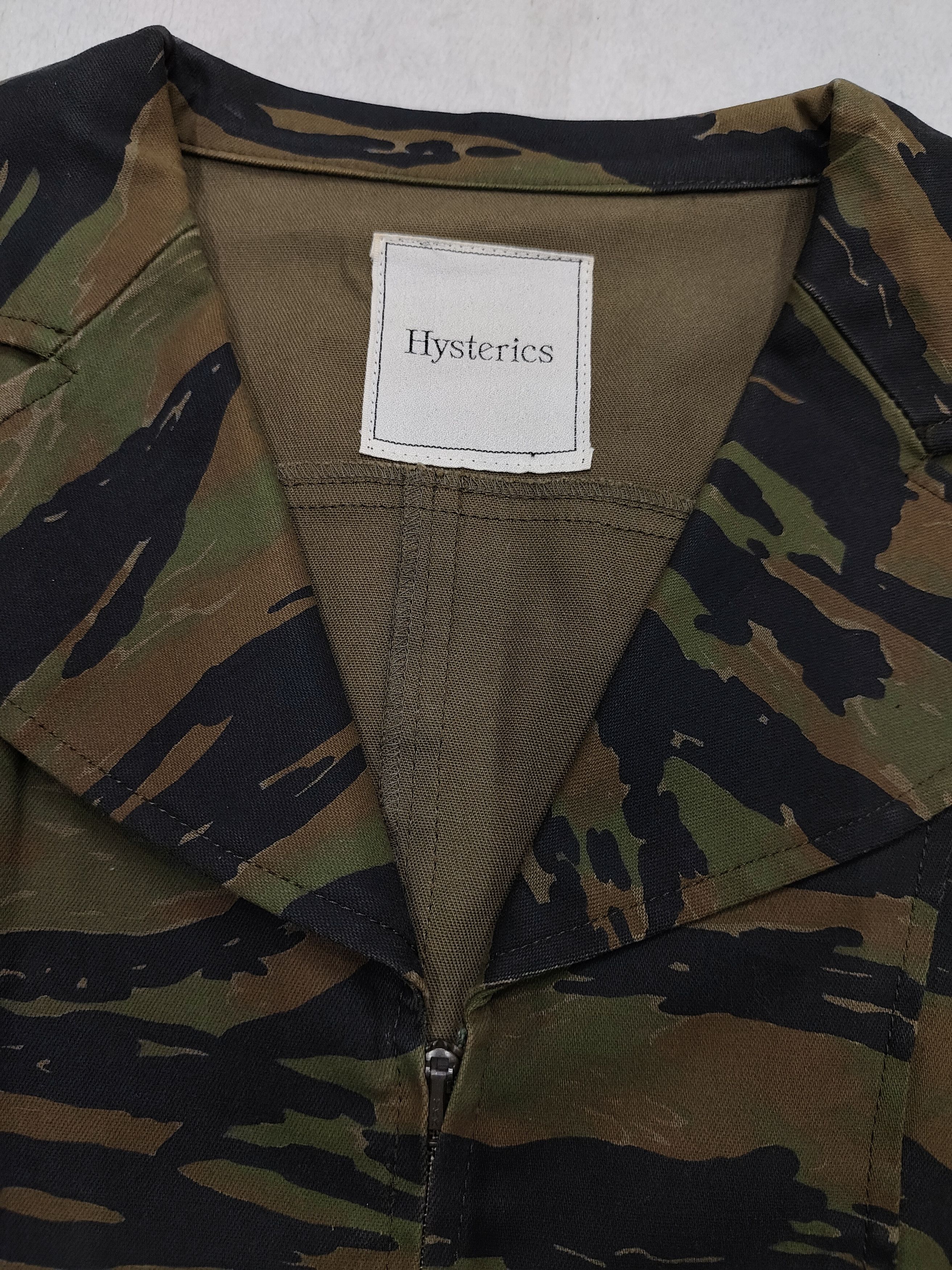 Hysteric Glamour 00s Hysteric Glamour❤️‍🔥 Tigerstripe Pattern Utility Jacket Size M / US 6-8 / IT 42-44 - 7 Thumbnail