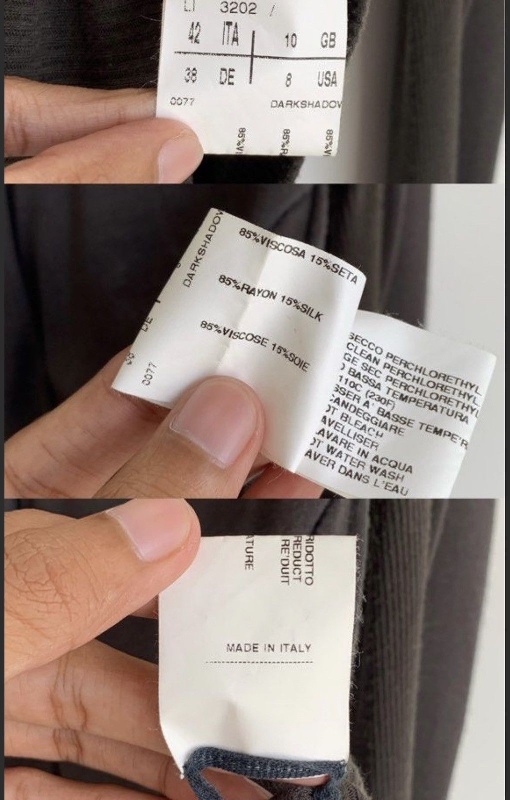 Rick Owens Rick Owens Lilies Darkshadow Over Sleeves Tops Size US S / EU 44-46 / 1 - 10 Thumbnail
