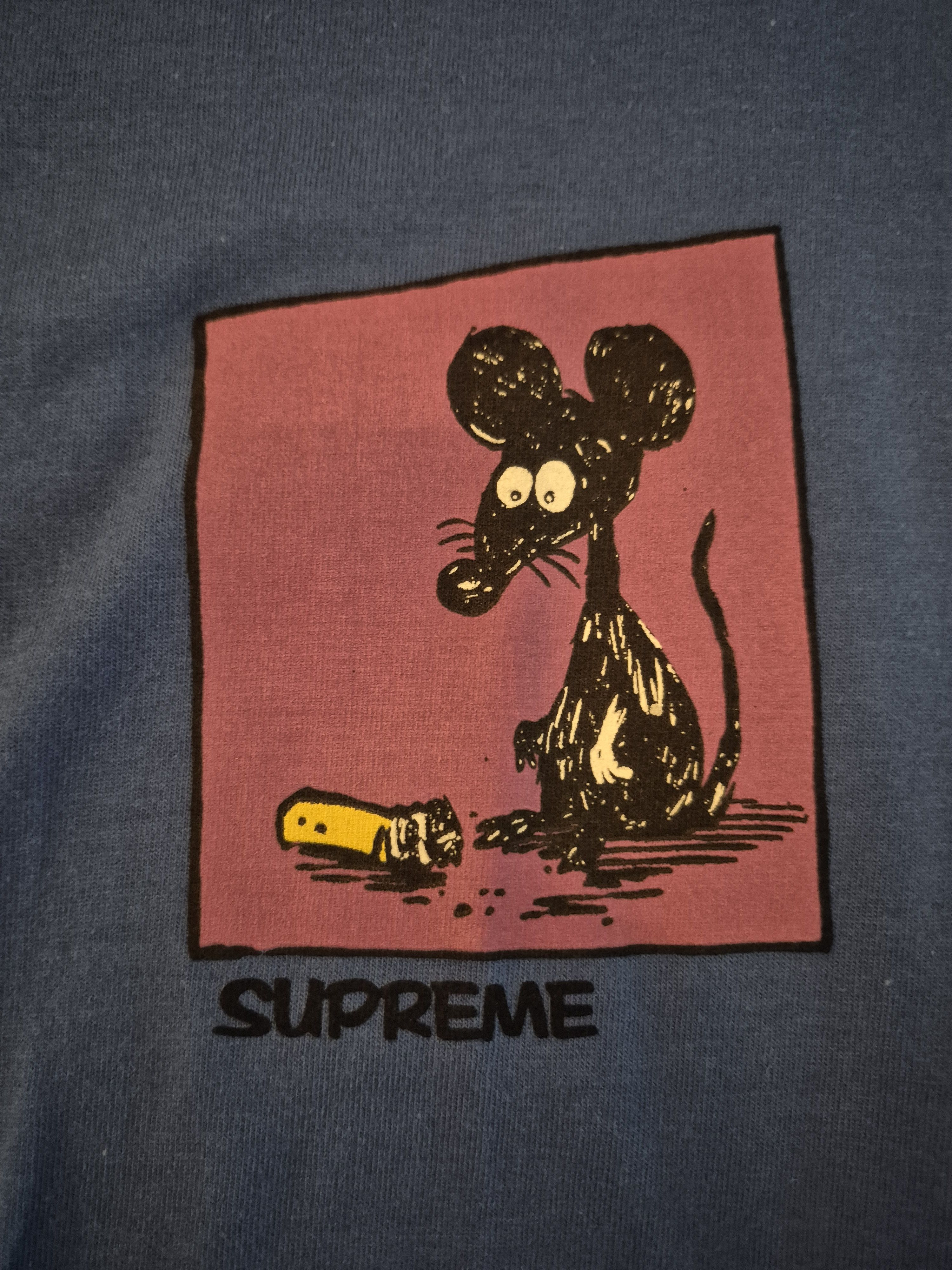 Supreme Supreme Blue Rat Tee Size Small Size US S / EU 44-46 / 1 - 2 Thumbnail